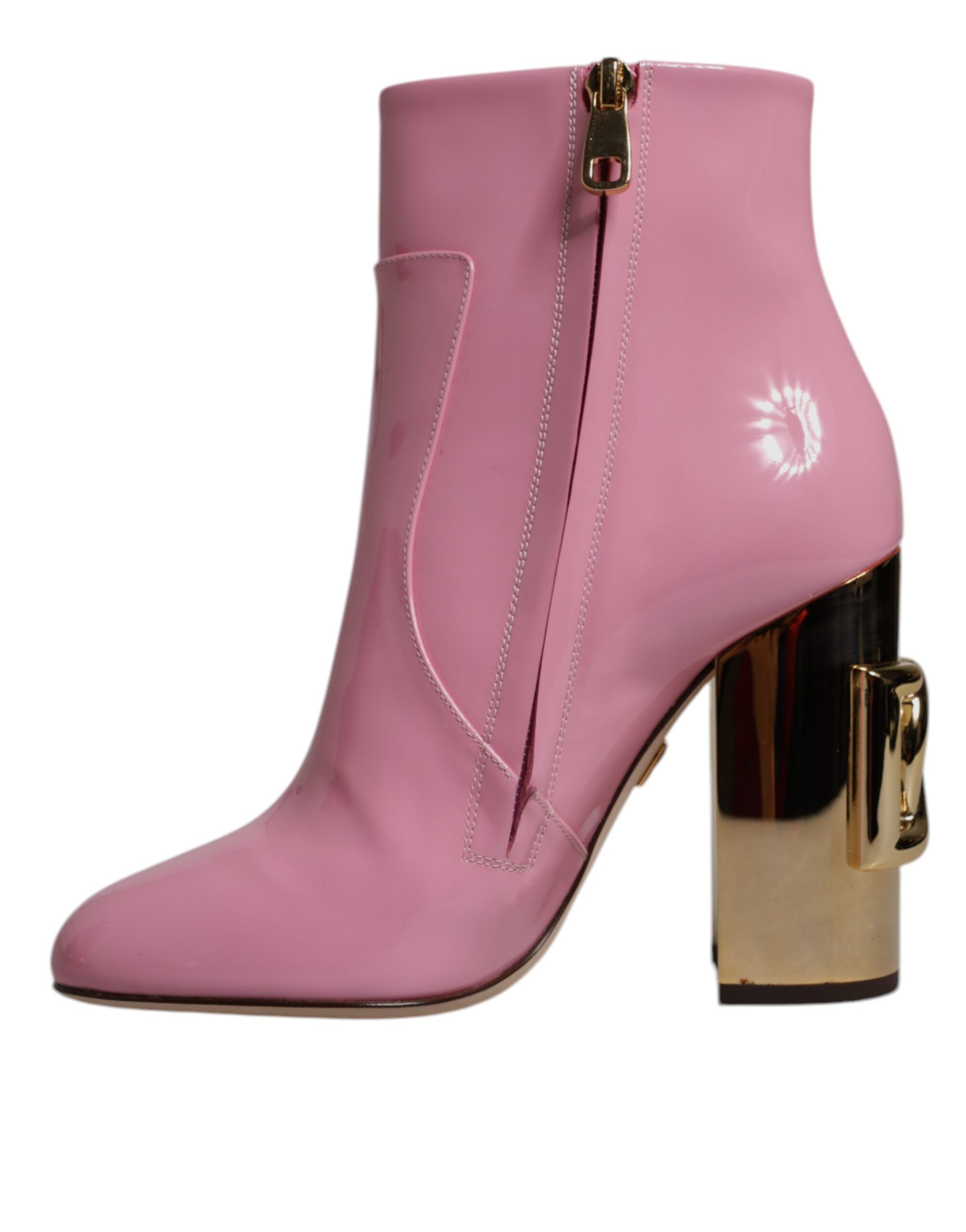 Patent Leather Heel Mid Calf Boots Women's Shoes (Pre-Owned) - Dolce & Gabbana - Modalova