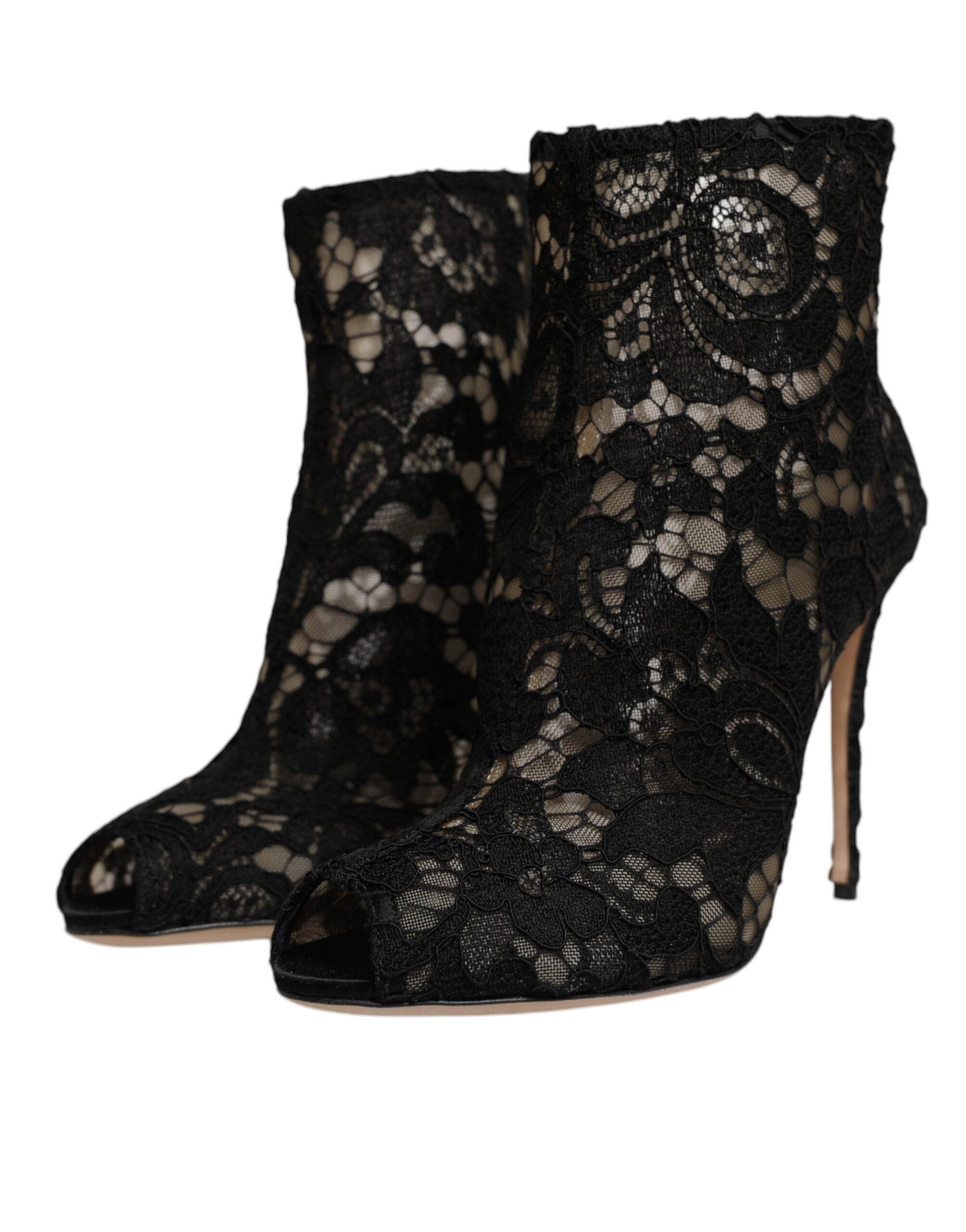 Floral Lace Heels Ankle Boots Women's Shoes (Pre-Owned) - Dolce & Gabbana - Modalova