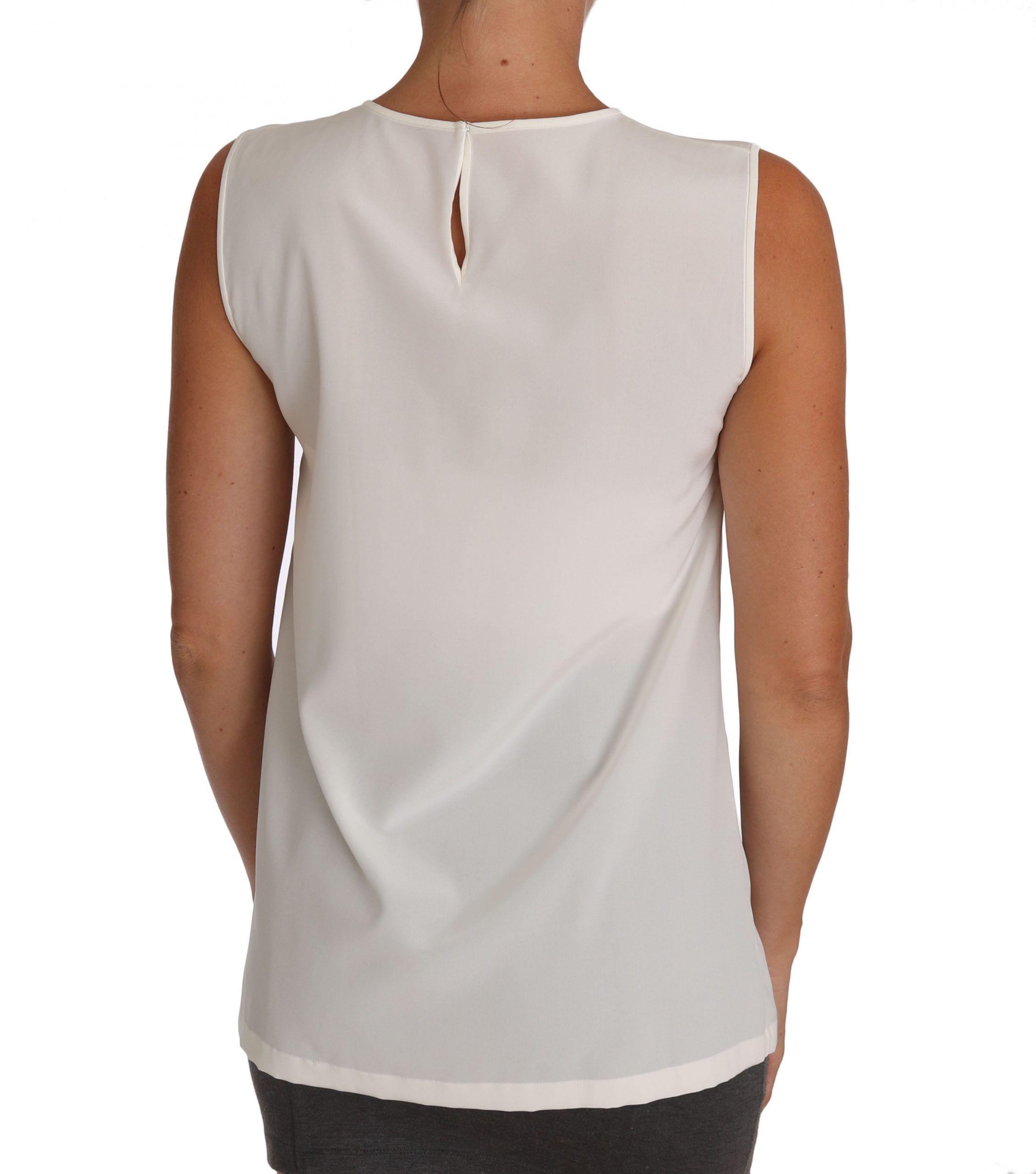Silk Embellished Crystal Sequin Fairy Women's Top - Dolce & Gabbana - Modalova