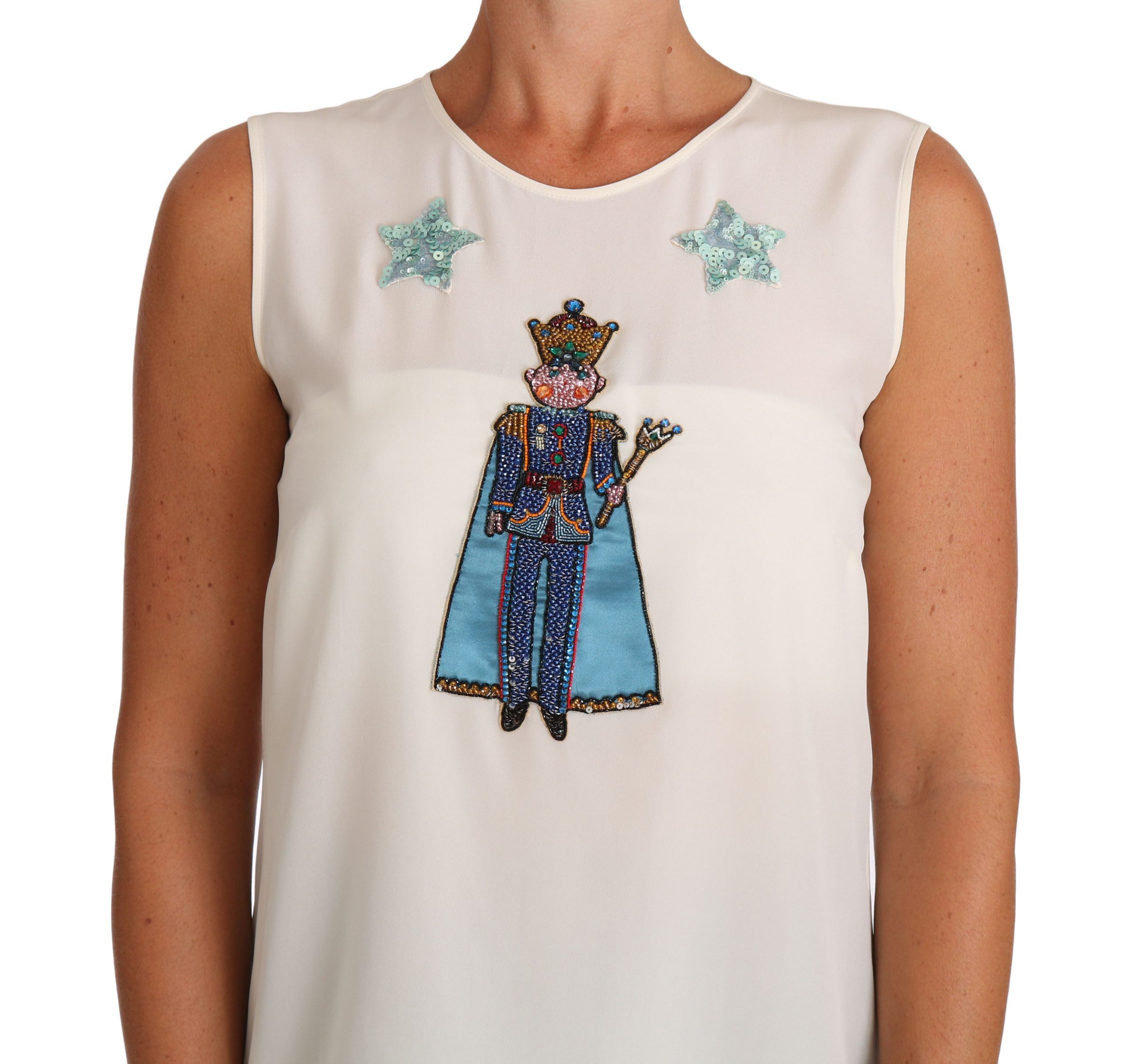 Silk Crystal Sequined Fairy Women's T-shirt - Dolce & Gabbana - Modalova