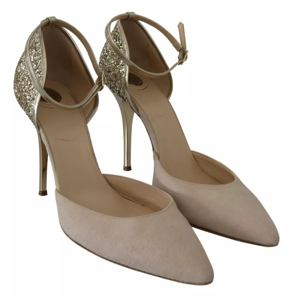 Linen Ankle Strap High Heels Women's Shoes (Pre-Owned) - Elisabetta Franchi - Modalova