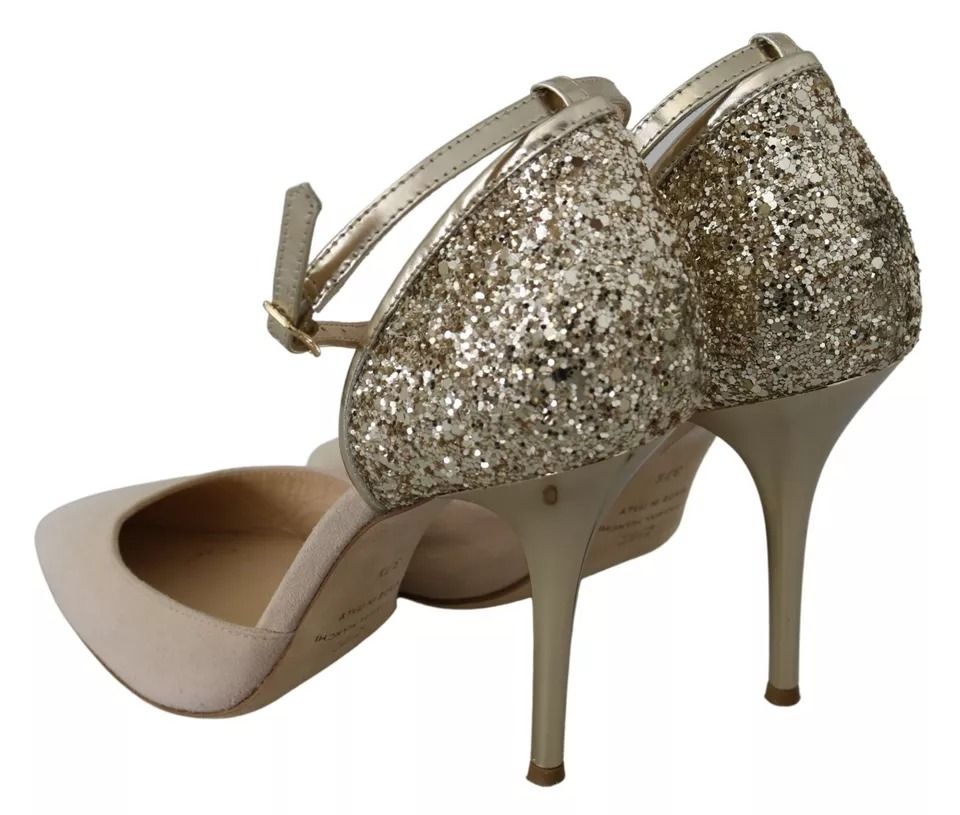 Linen Ankle Strap High Heels Women's Shoes (Pre-Owned) - Elisabetta Franchi - Modalova