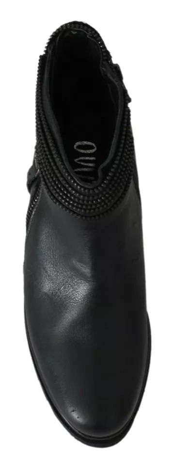 Leather Zipper Ankle Boots Women's Shoes (Pre-Owned) - Ovyé - Modalova