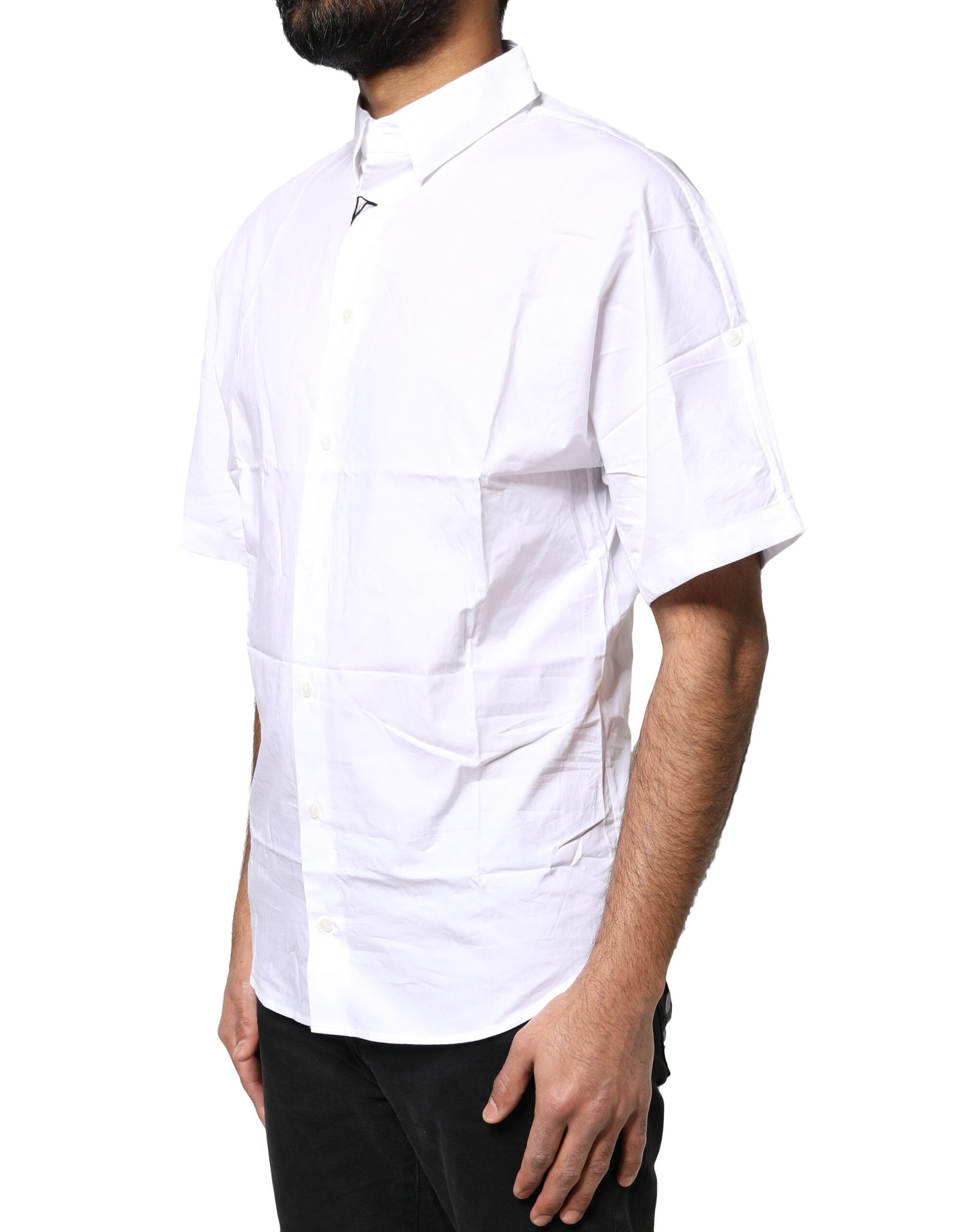 Cotton Button Down Casual Men Polo Men's Shirt - Dolce & Gabbana - Modalova