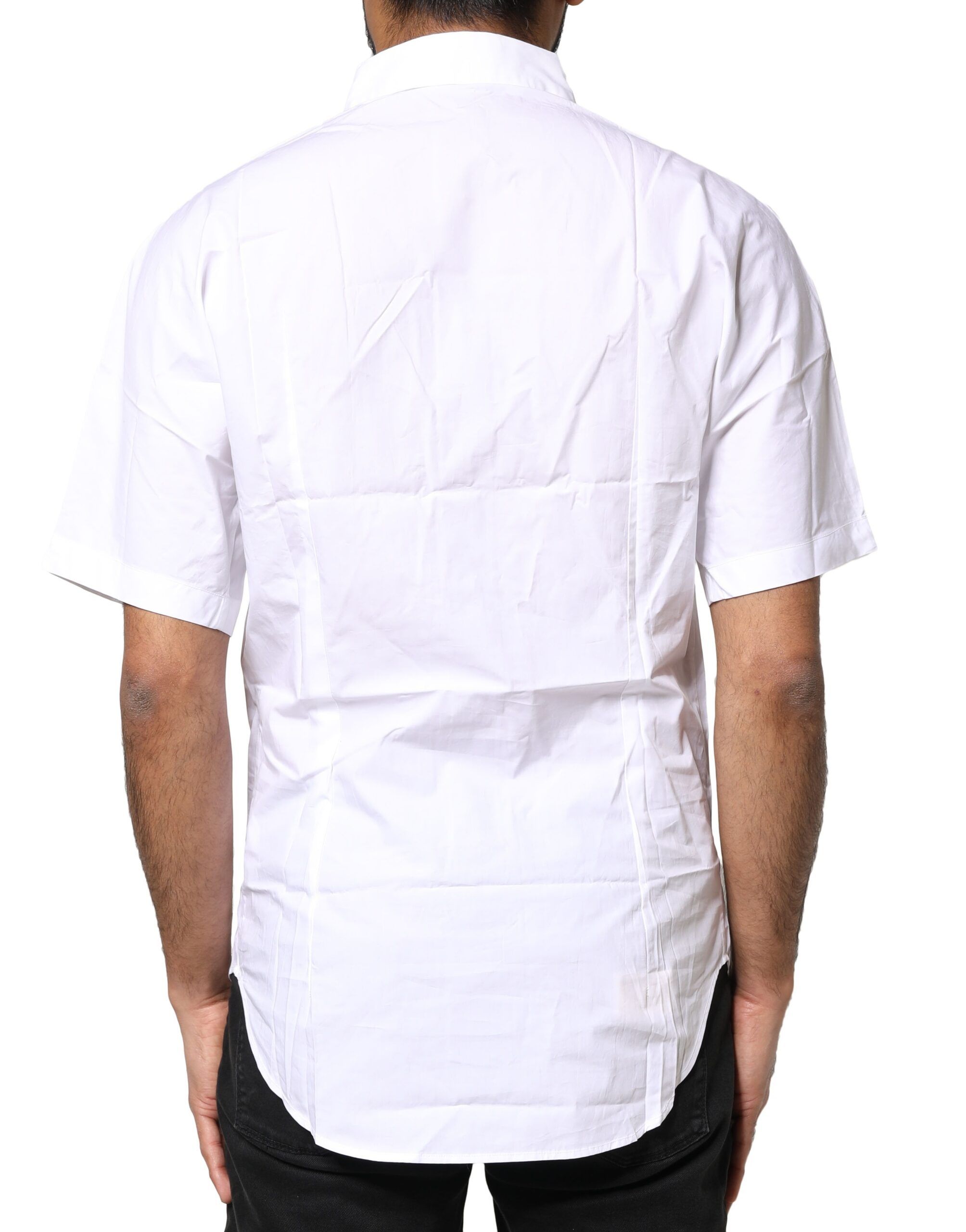 Cotton Button Down Casual Men Polo Men's Shirt - Dolce & Gabbana - Modalova