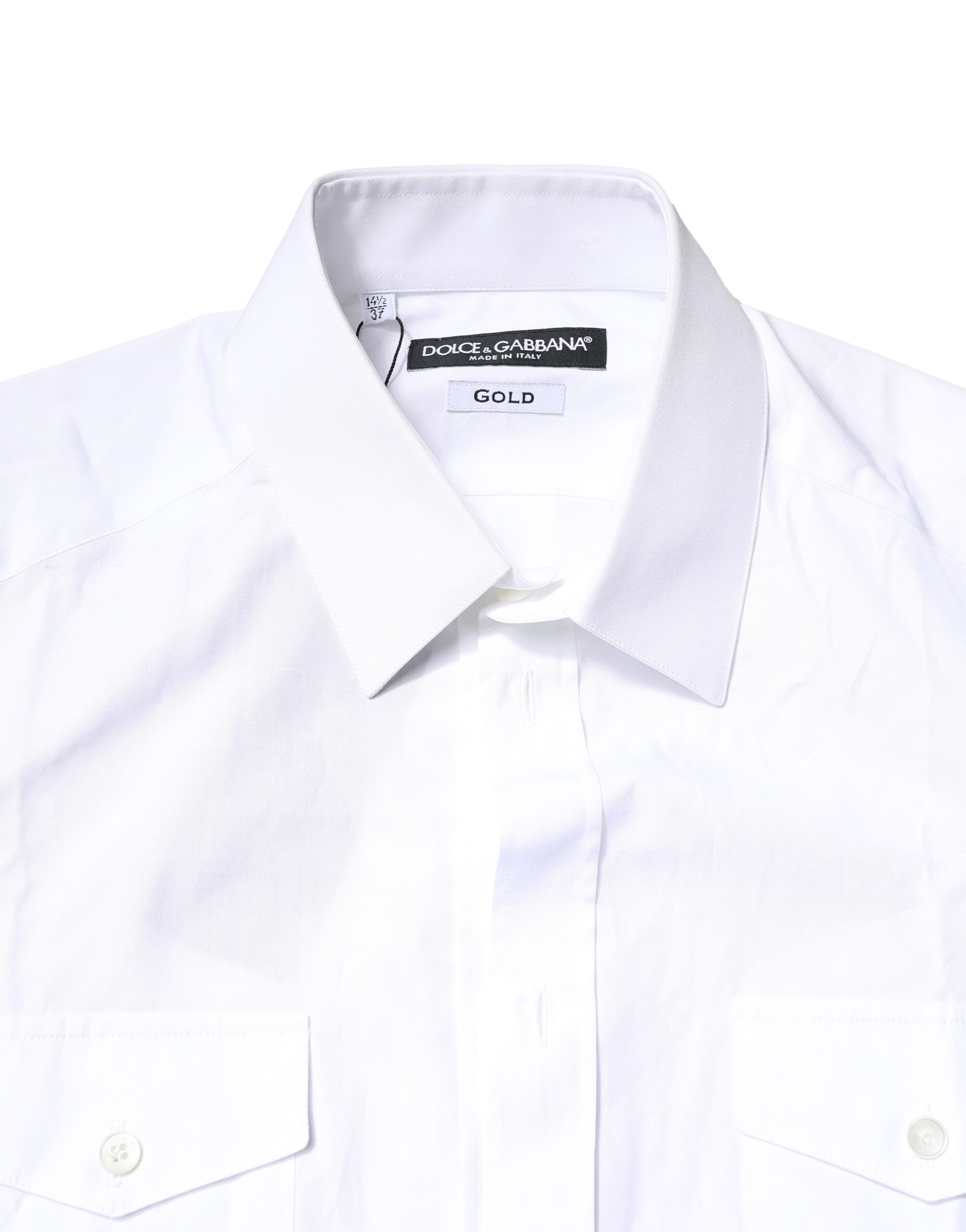 GOLD Button Down Casual Men Polo Men's Shirt (Pre-Owned) - Dolce & Gabbana - Modalova