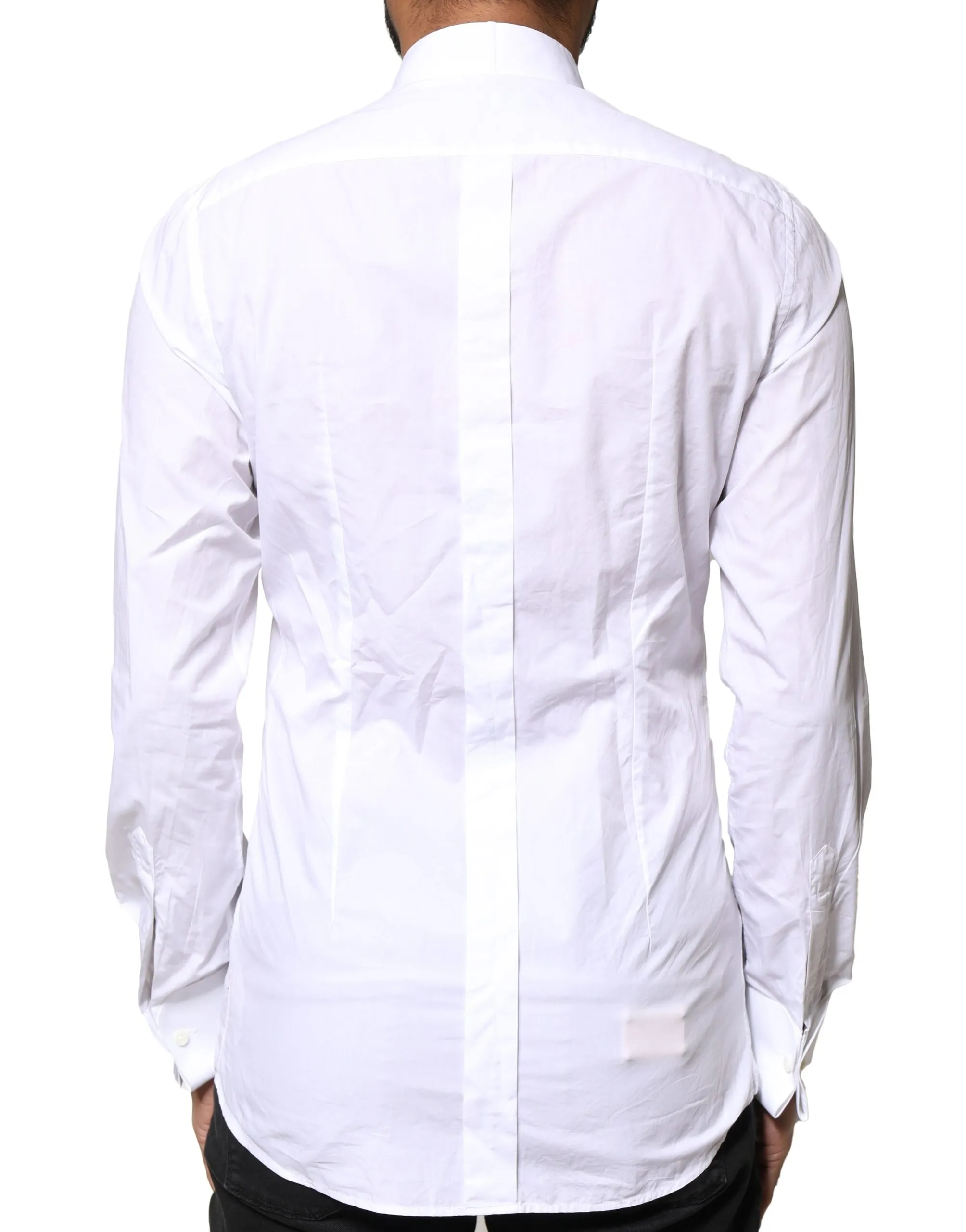 GOLD CottonPoplin Bib Formal Dress Men's Shirt (Pre-Owned) - Dolce & Gabbana - Modalova