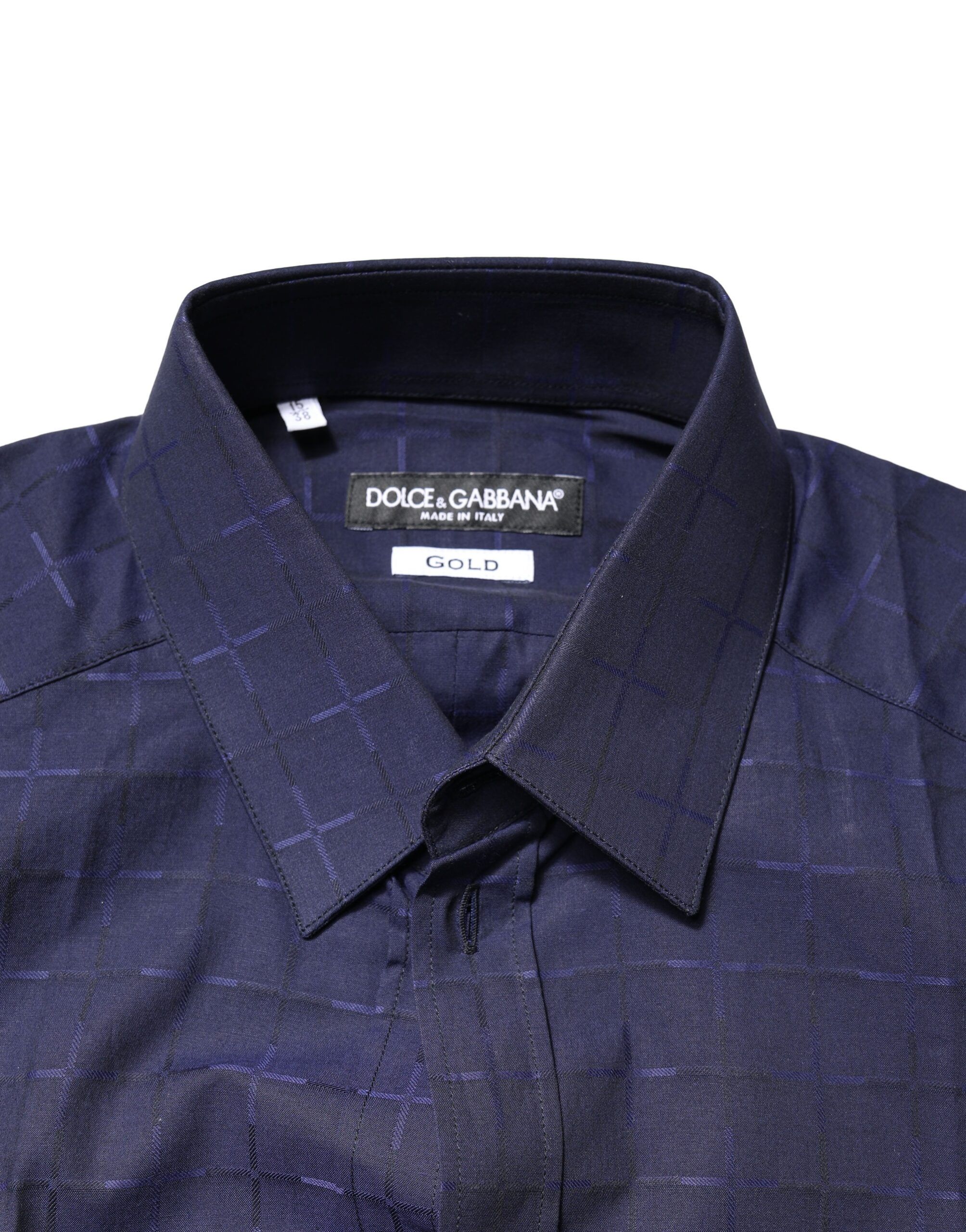 Check Tartan GOLD Formal Dress Men's Shirt - Dolce & Gabbana - Modalova