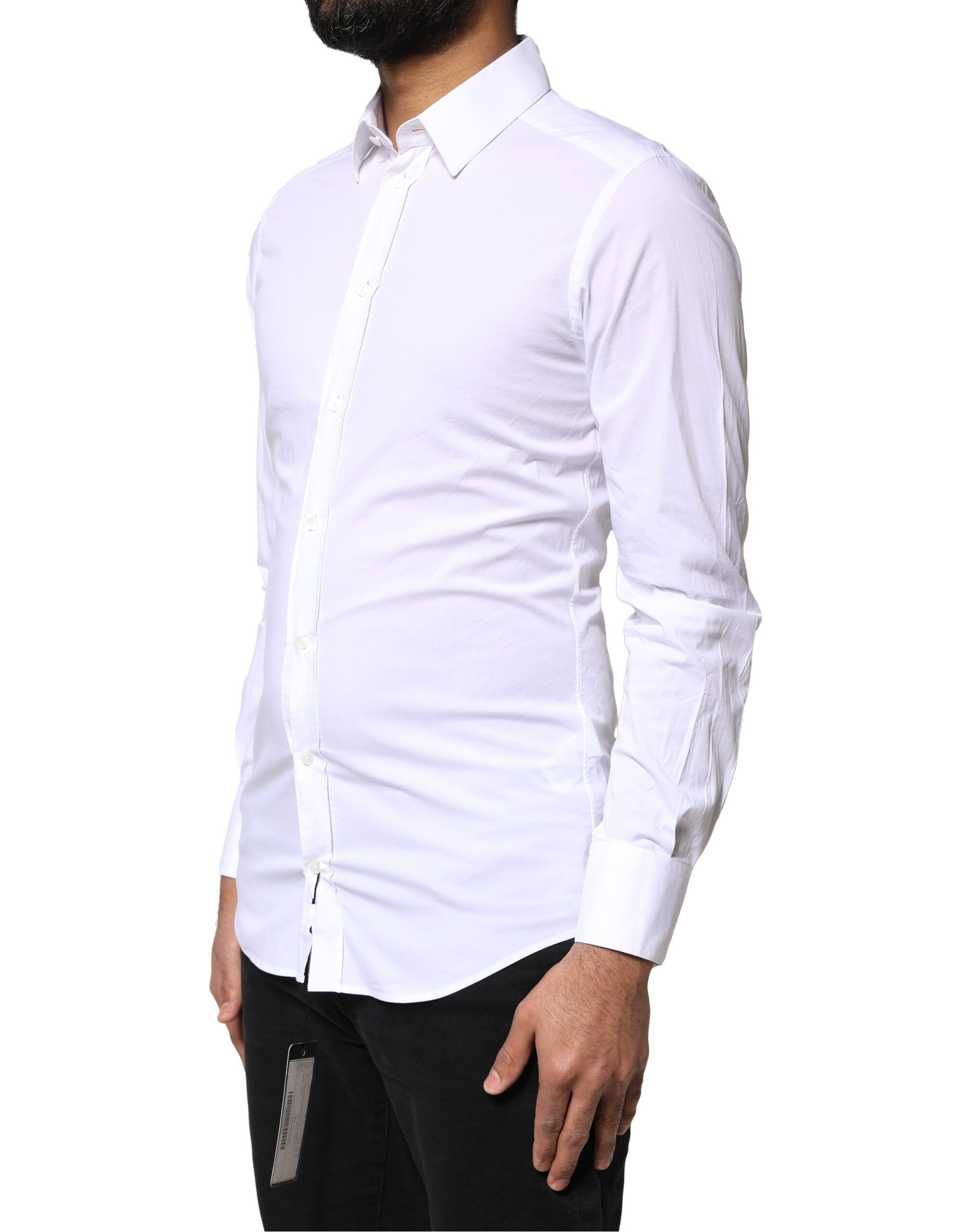 GOLD Cotton Long Sleeves Dress Men's Shirt (Pre-Owned) - Dolce & Gabbana - Modalova