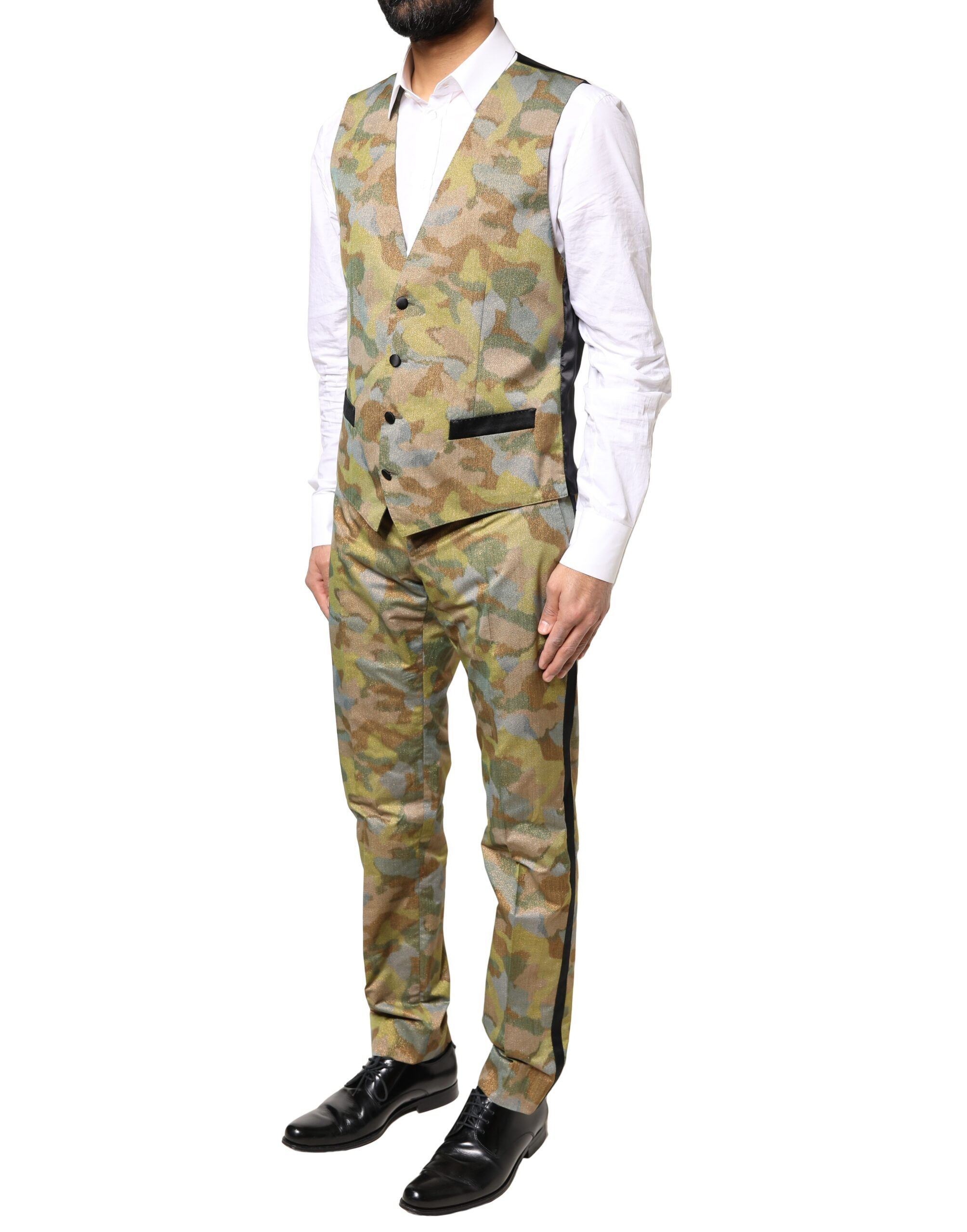 Camouflage SICILIA 3 Piece Men's Suit - Dolce & Gabbana - Modalova