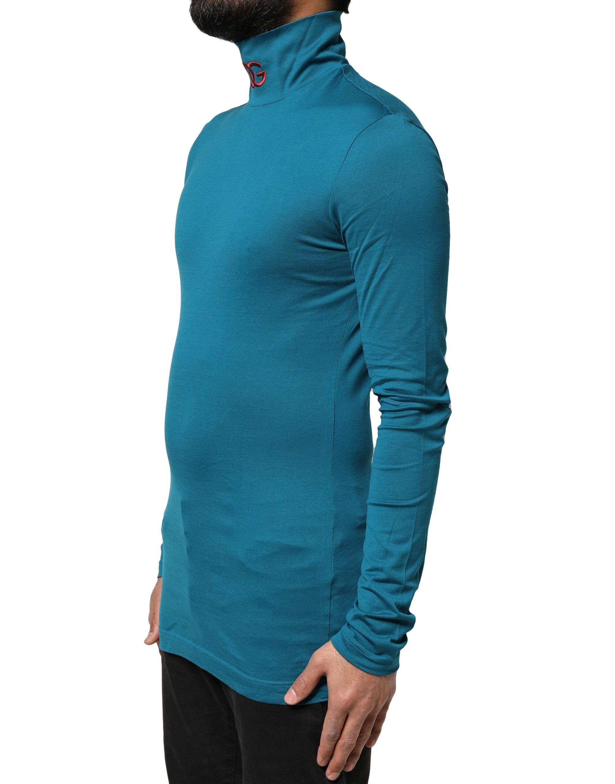 Cotton Turtleneck Long Sleeves Men's Sweater - Dolce & Gabbana - Modalova