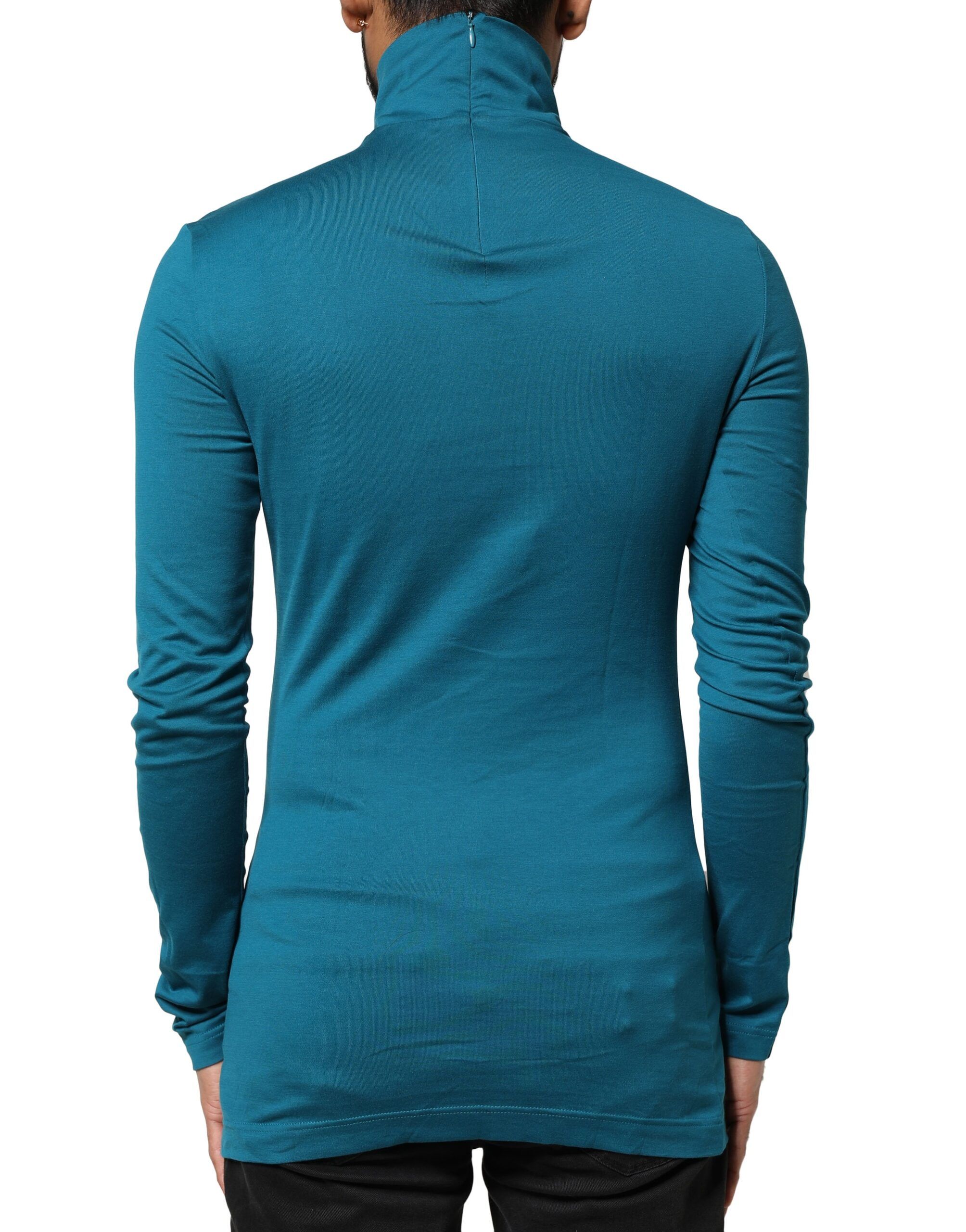 Cotton Turtleneck Long Sleeves Men's Sweater - Dolce & Gabbana - Modalova