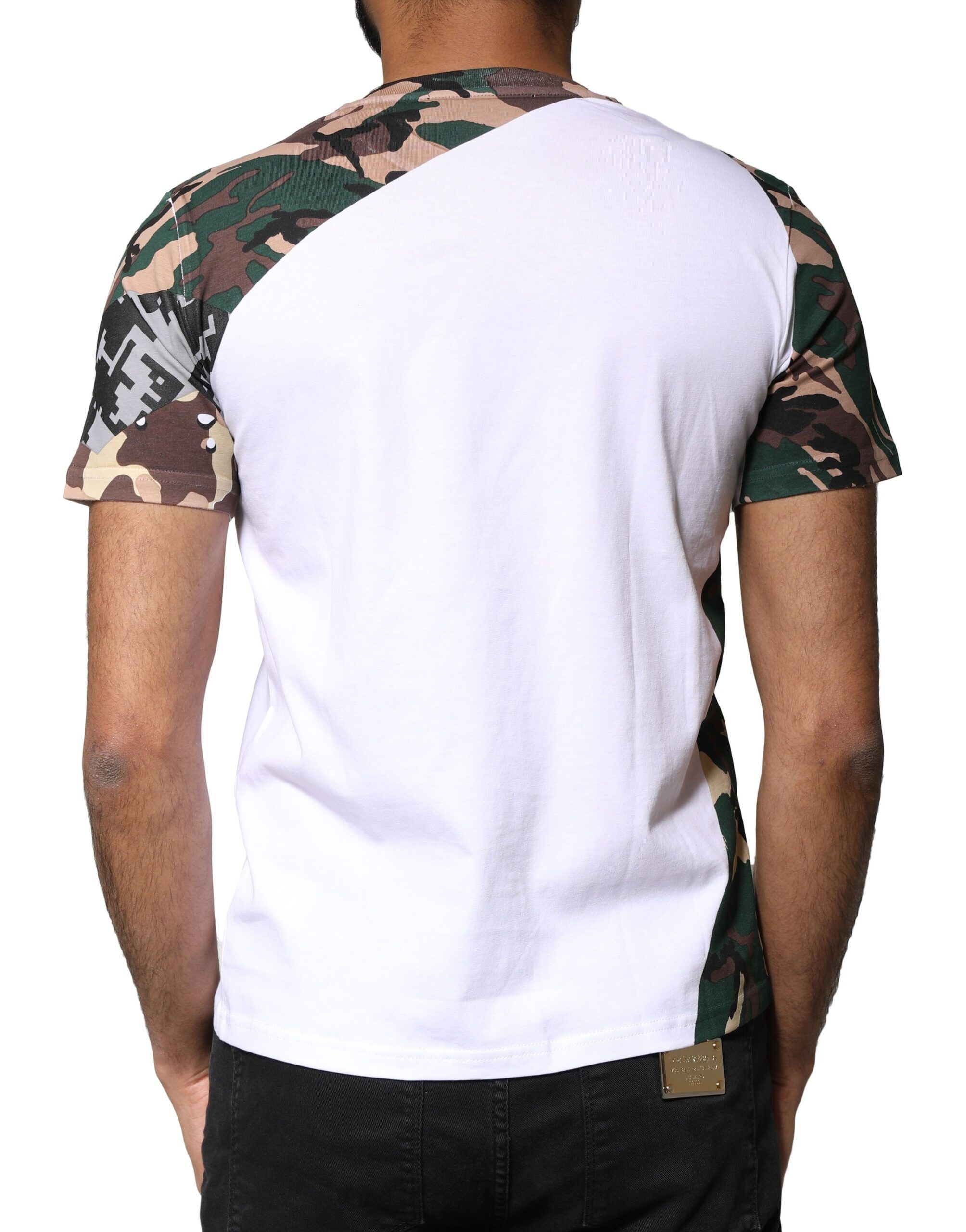 Camouflage Stars Crew Neck Men's T-shirt (Pre-Owned) - Dolce & Gabbana - Modalova