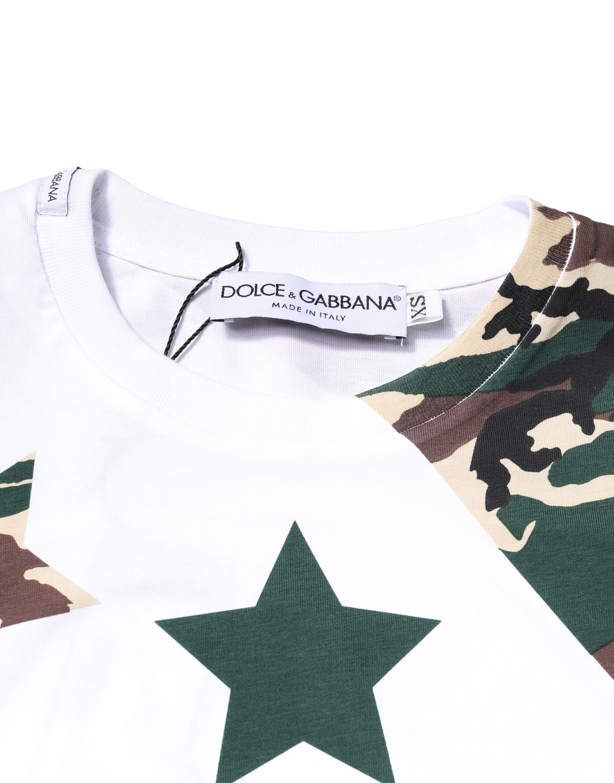 Camouflage Stars Crew Neck Men's T-shirt (Pre-Owned) - Dolce & Gabbana - Modalova