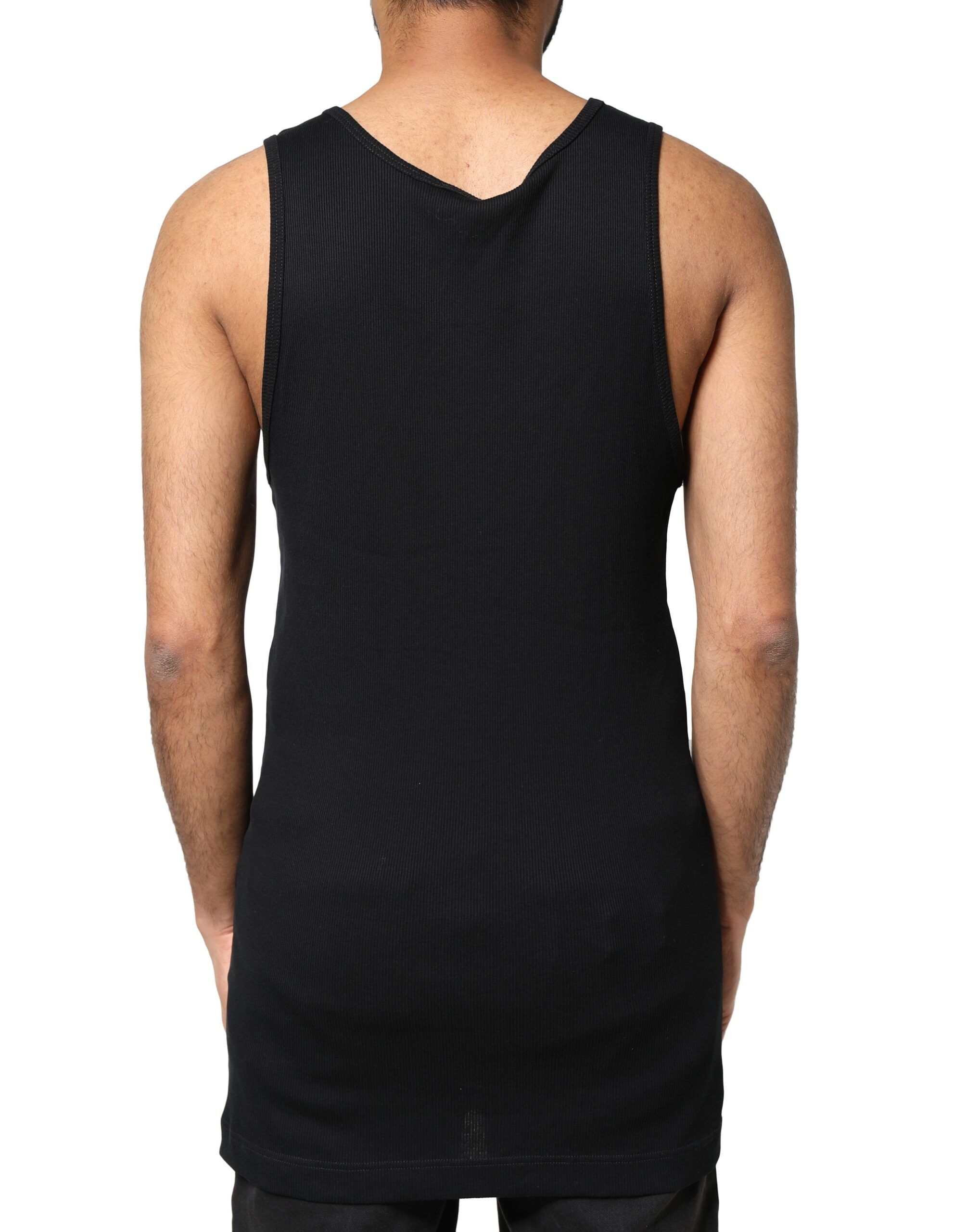 Cotton Rip Style Sleeveless Men Tank Men's T-shirt - Dolce & Gabbana - Modalova