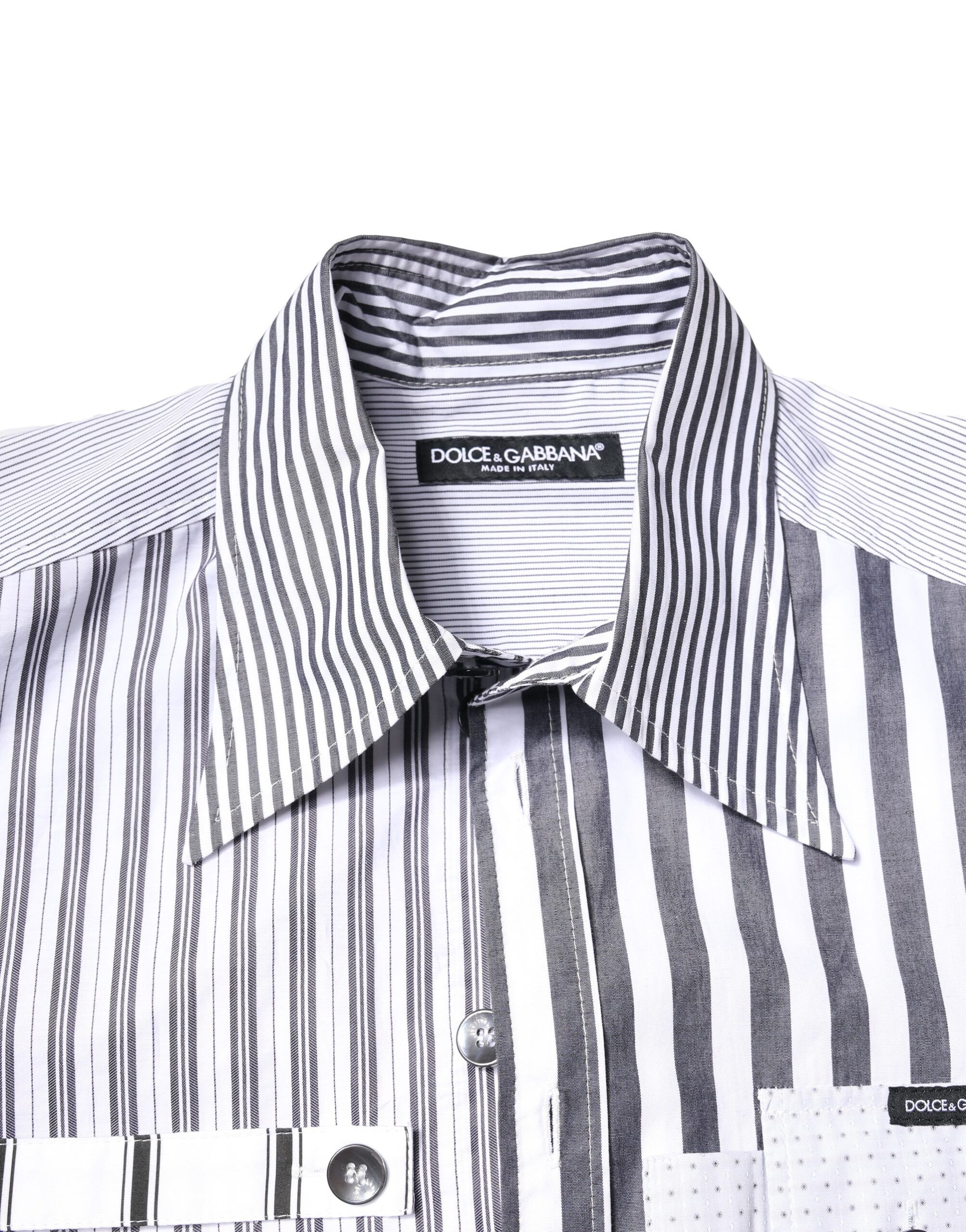 Striped Button Down Casual Men's Shirt (Pre-Owned) - Dolce & Gabbana - Modalova