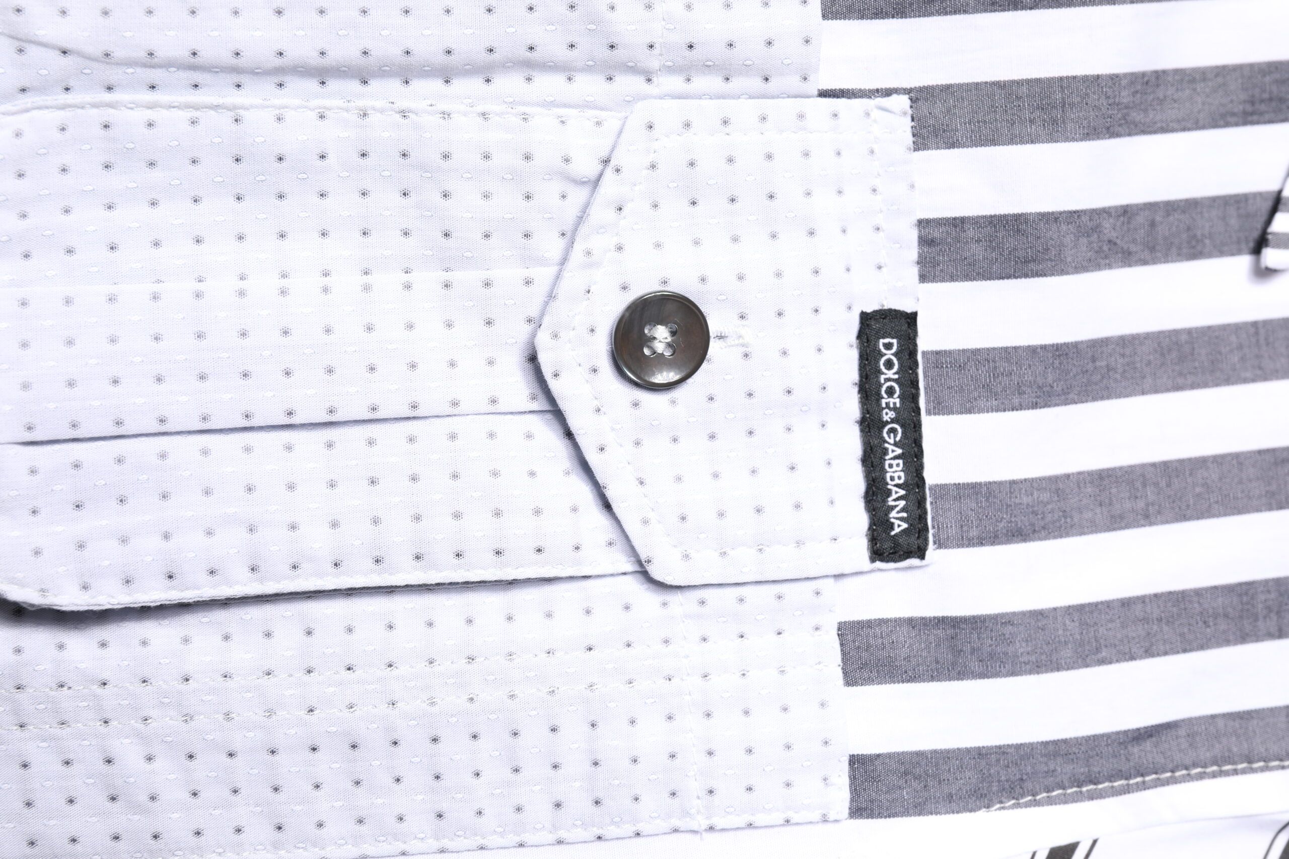 Striped Button Down Casual Men's Shirt (Pre-Owned) - Dolce & Gabbana - Modalova