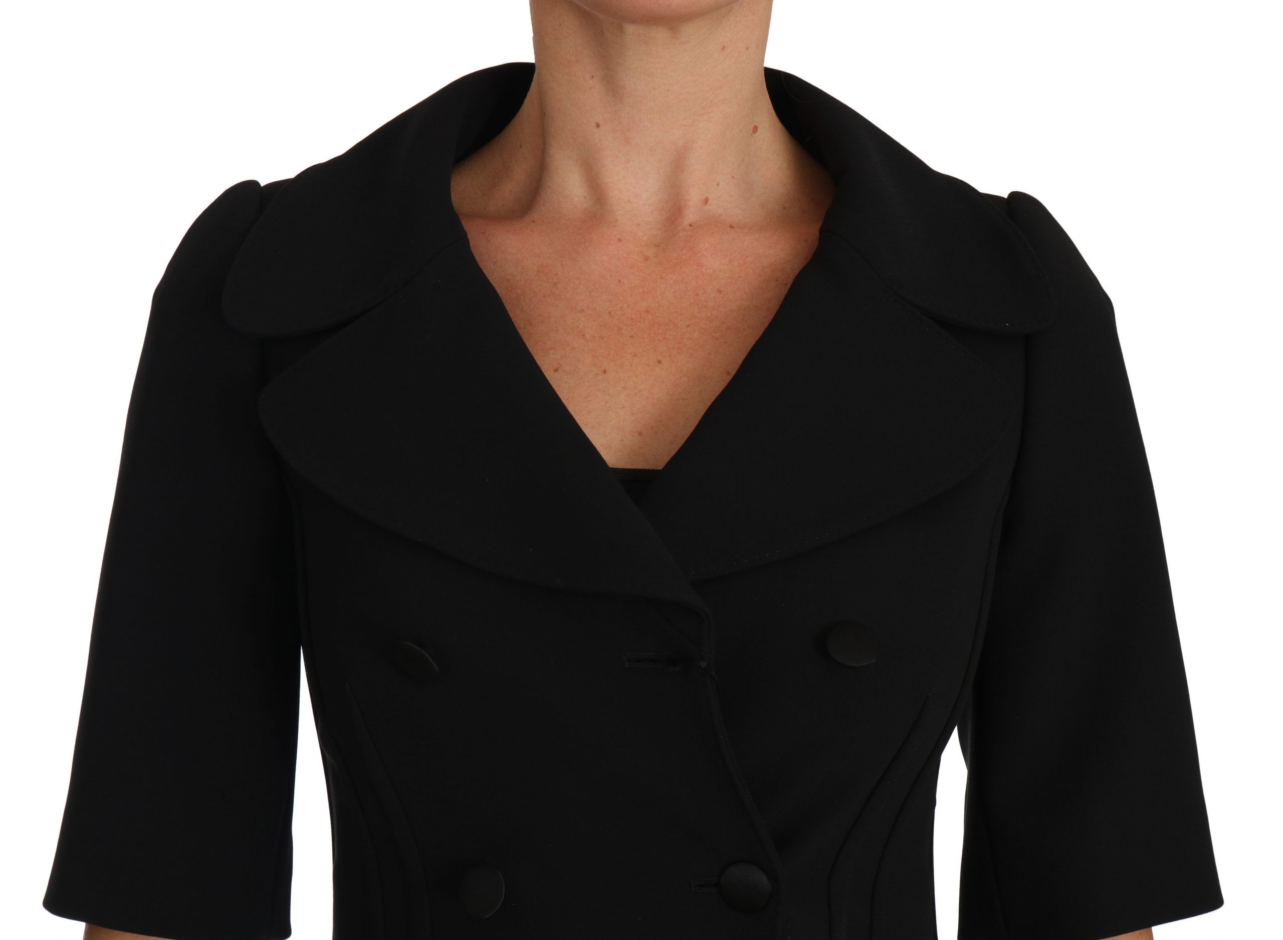 Short Fitted Wool Cropped Jacket Women's Blazer - Dolce & Gabbana - Modalova