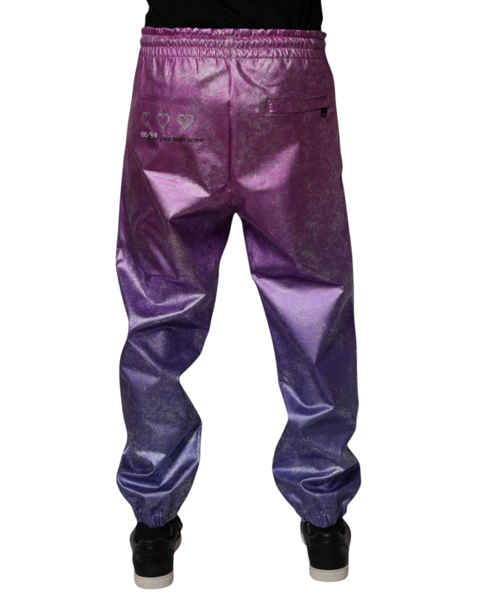 Purple Two Tone Jogger SweatMen's Men's Pants - Dolce & Gabbana - Modalova
