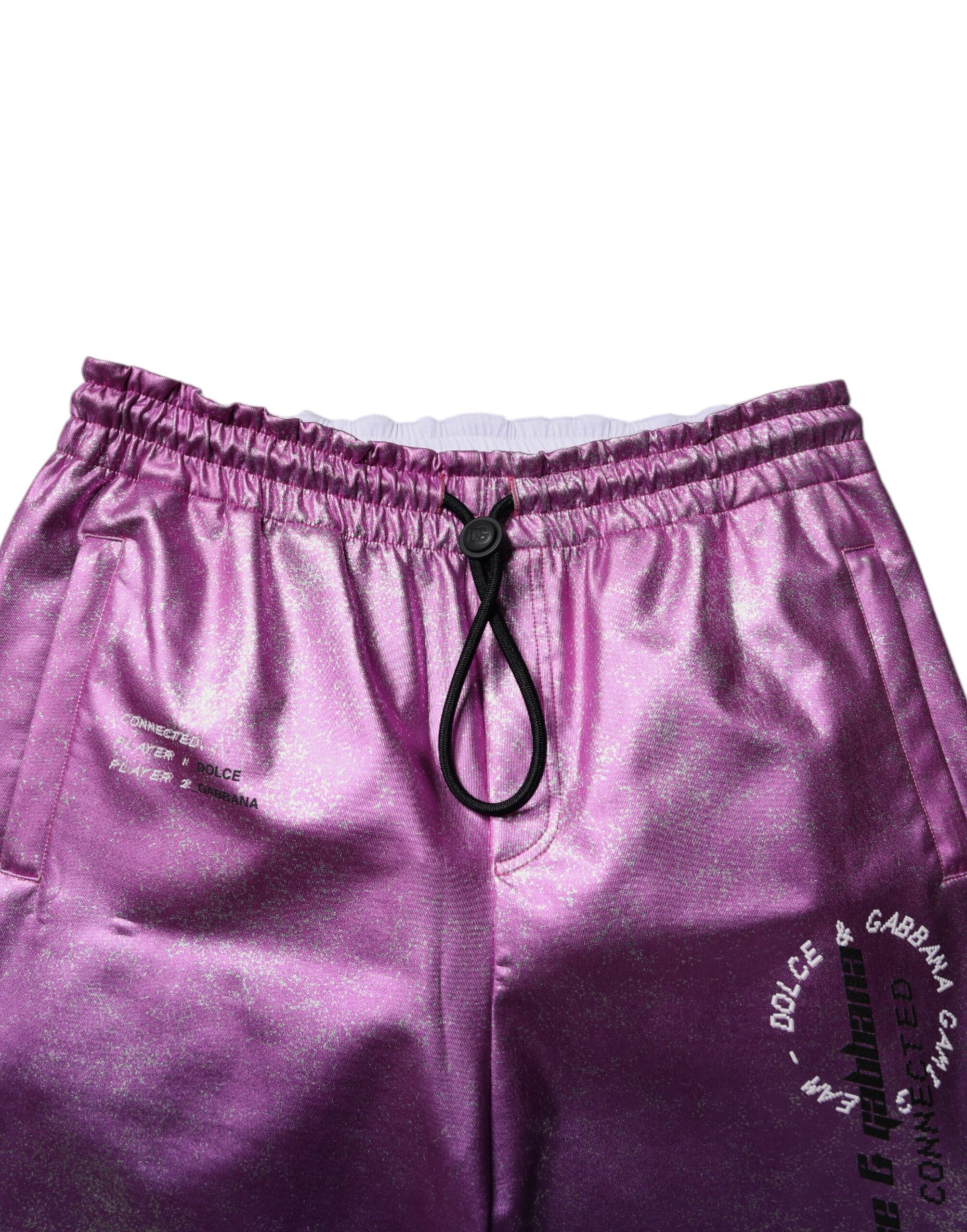Purple Two Tone Jogger SweatMen's Men's Pants - Dolce & Gabbana - Modalova