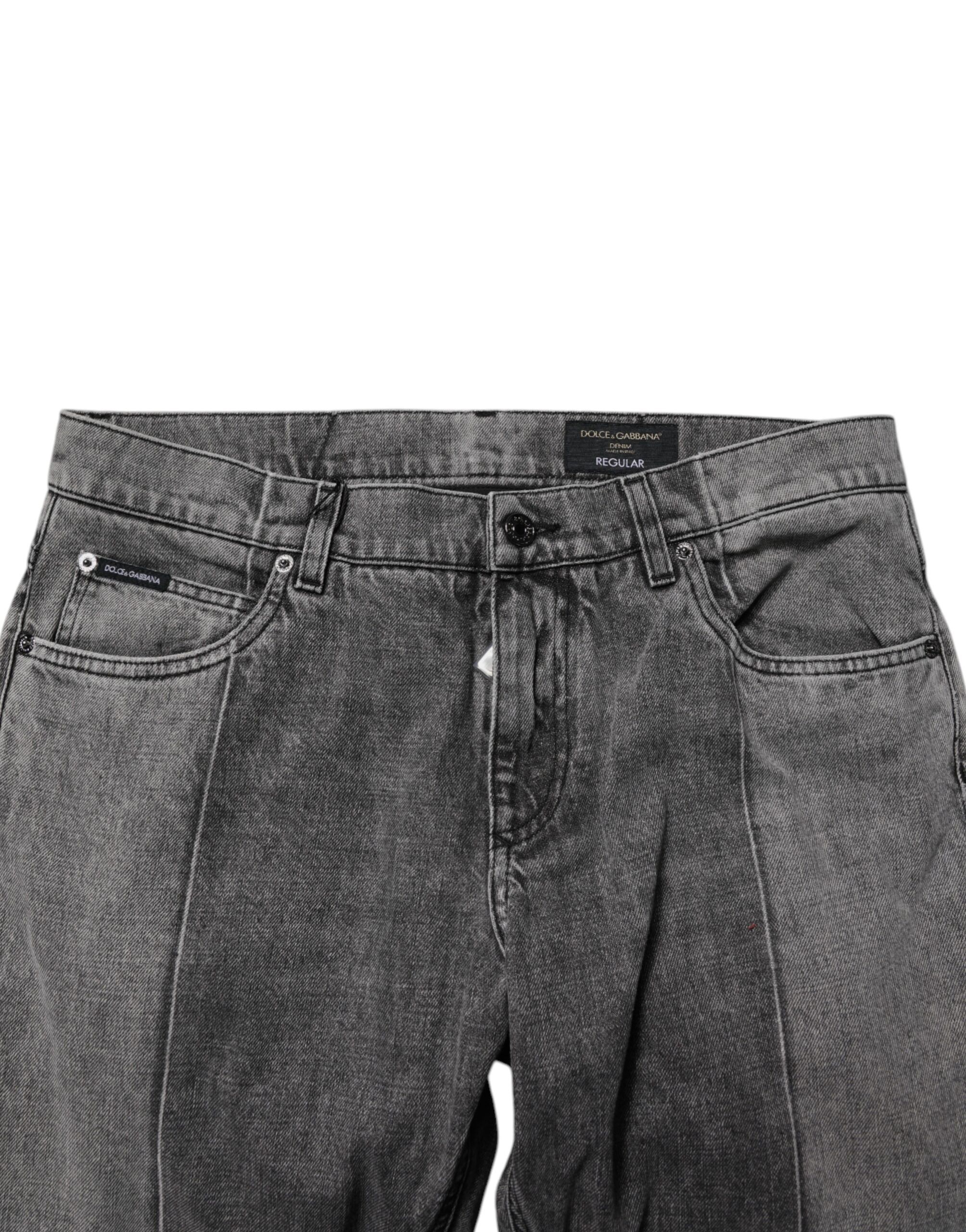 Two Tone Cotton Denim Men's Jeans - Dolce & Gabbana - Modalova