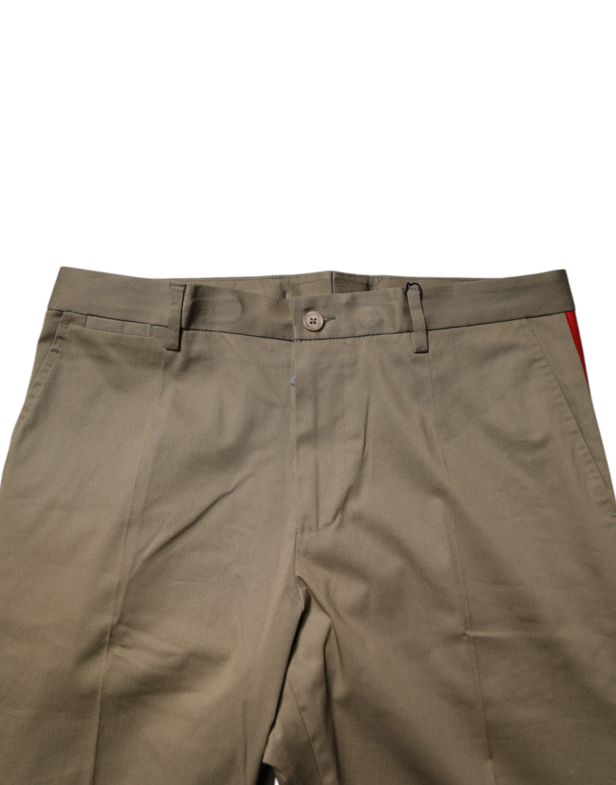Dark Cotton Tapered Men's Pants - Dolce & Gabbana - Modalova