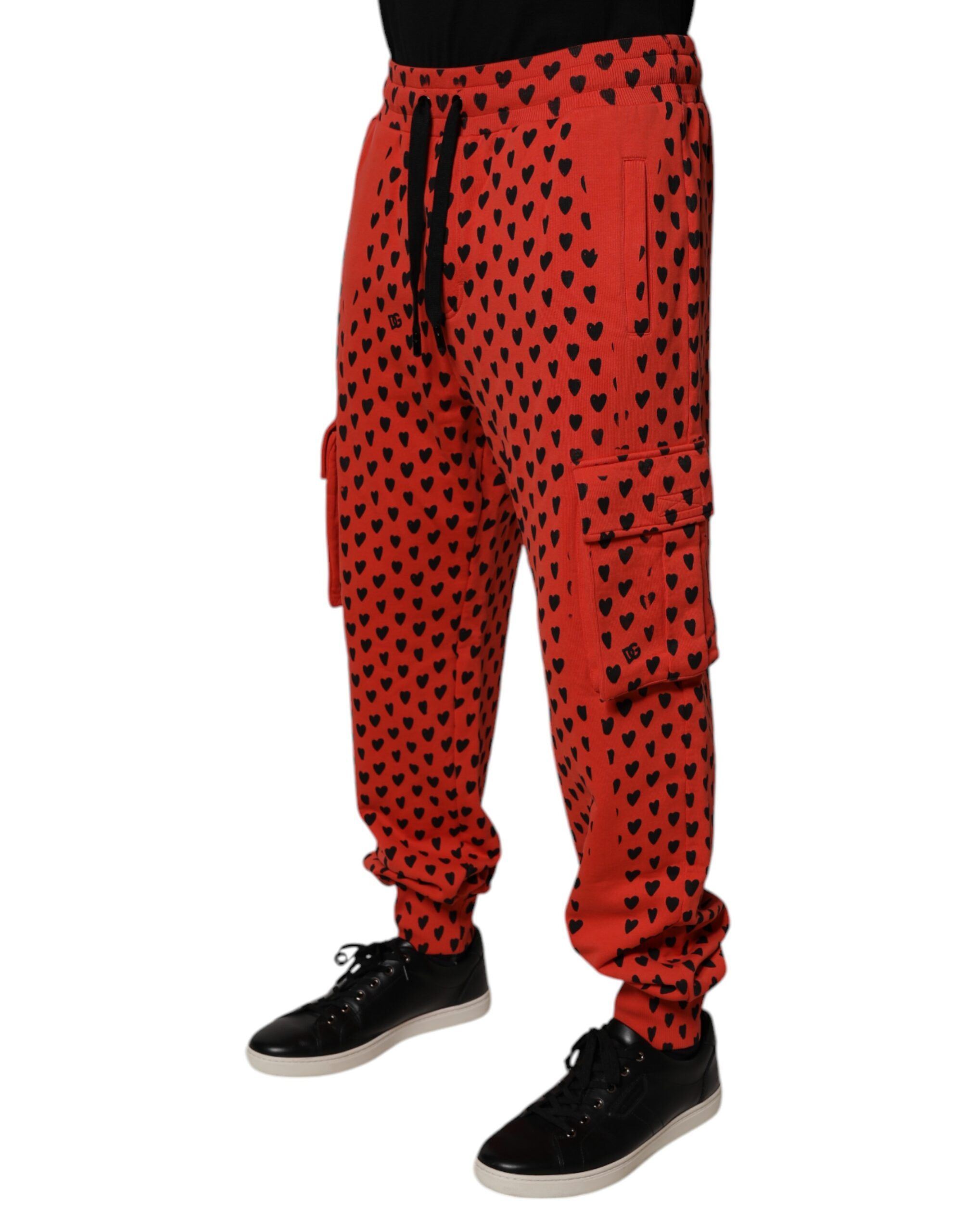 Red Hearts Cargo Jogger Men SweatMen's Men's Pants (Pre-Owned) - Dolce & Gabbana - Modalova