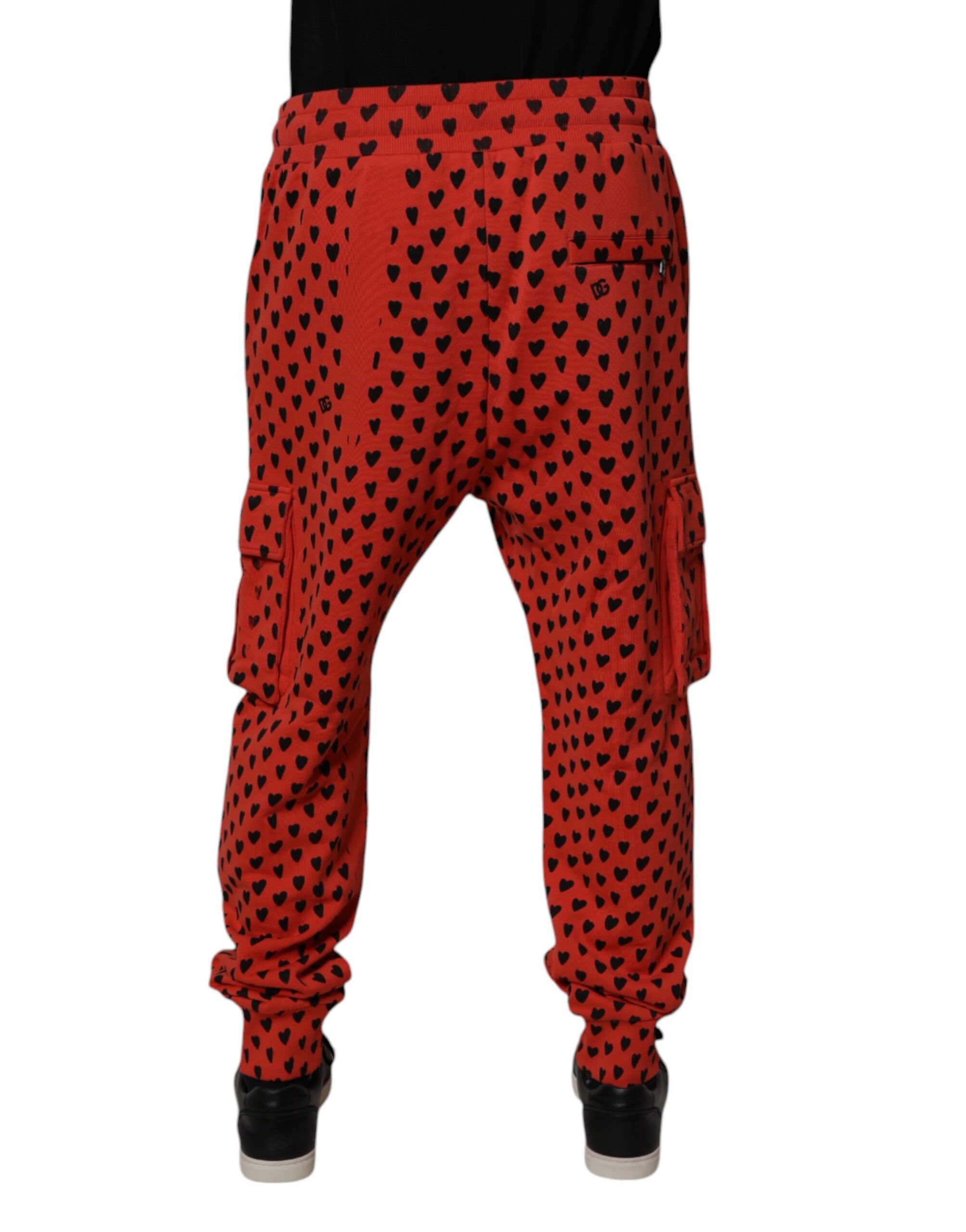 Red Hearts Cargo Jogger Men SweatMen's Men's Pants (Pre-Owned) - Dolce & Gabbana - Modalova