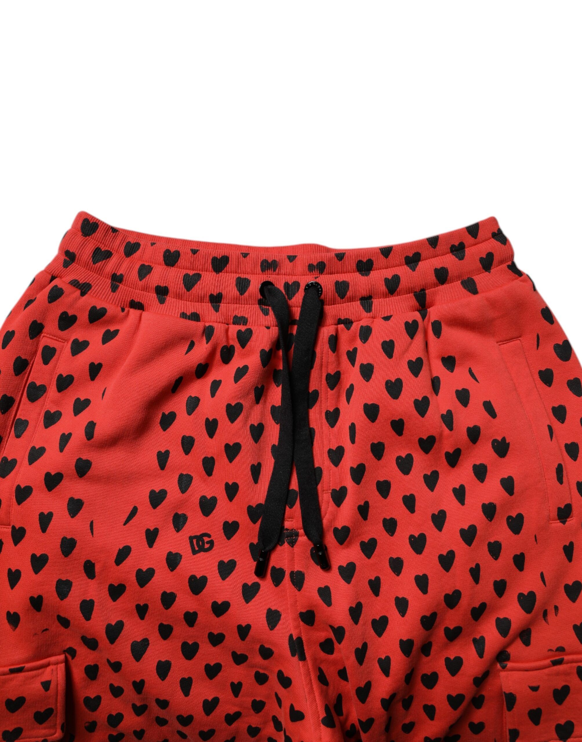 Red Hearts Cargo Jogger Men SweatMen's Men's Pants (Pre-Owned) - Dolce & Gabbana - Modalova