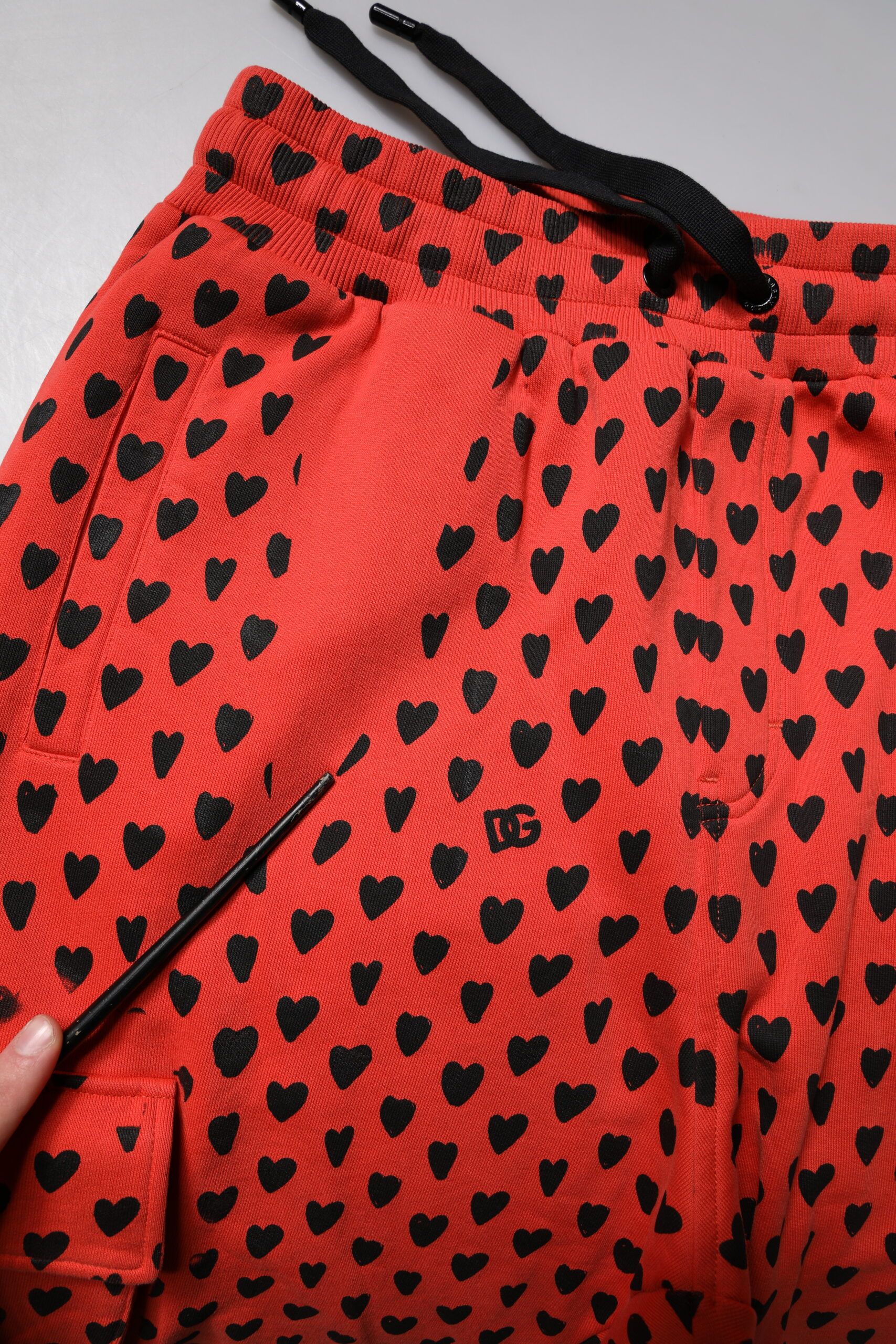 Red Hearts Cargo Jogger Men SweatMen's Men's Pants (Pre-Owned) - Dolce & Gabbana - Modalova