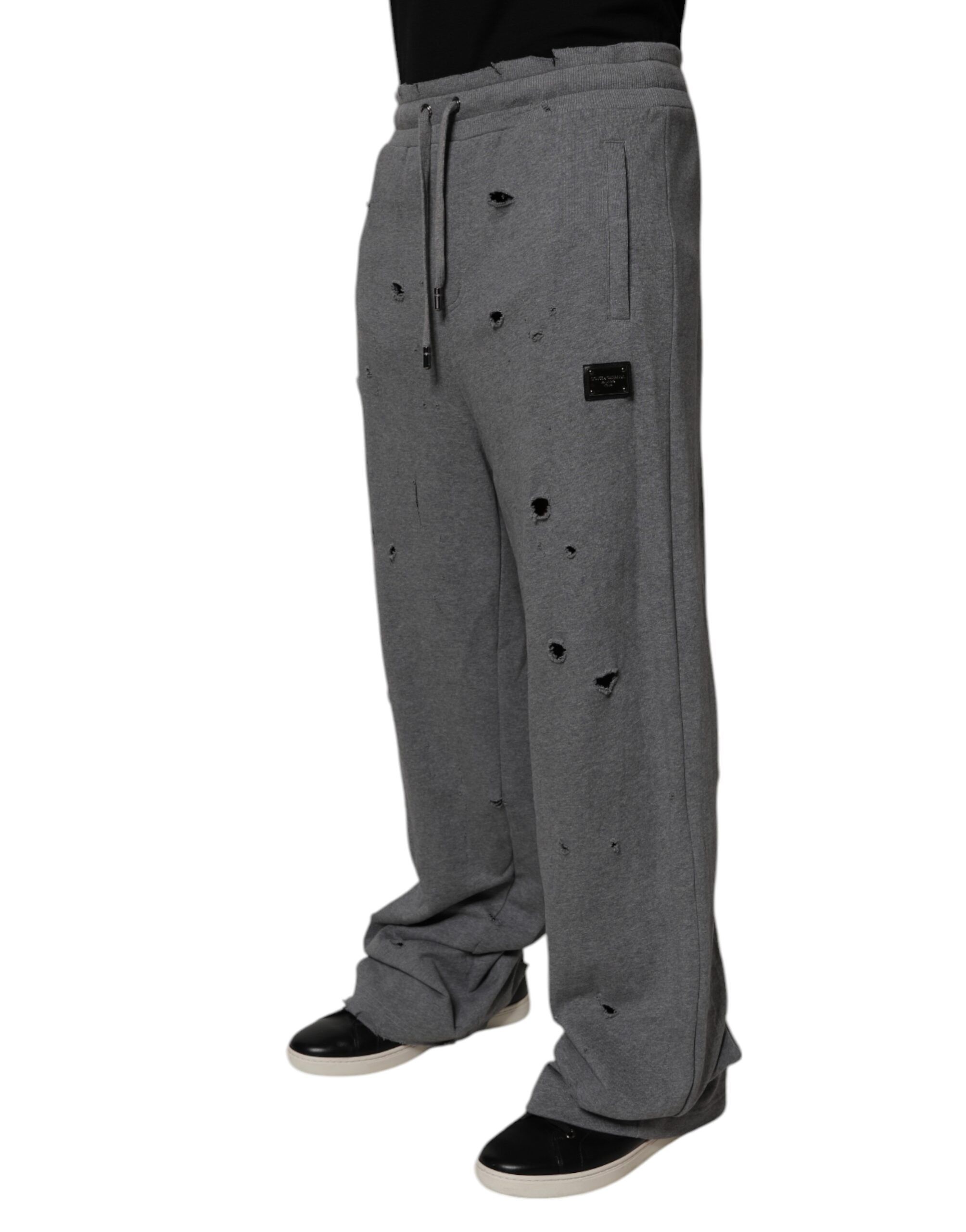 Cotton RipStyle Straight SweatMen's Men's Pants - Dolce & Gabbana - Modalova