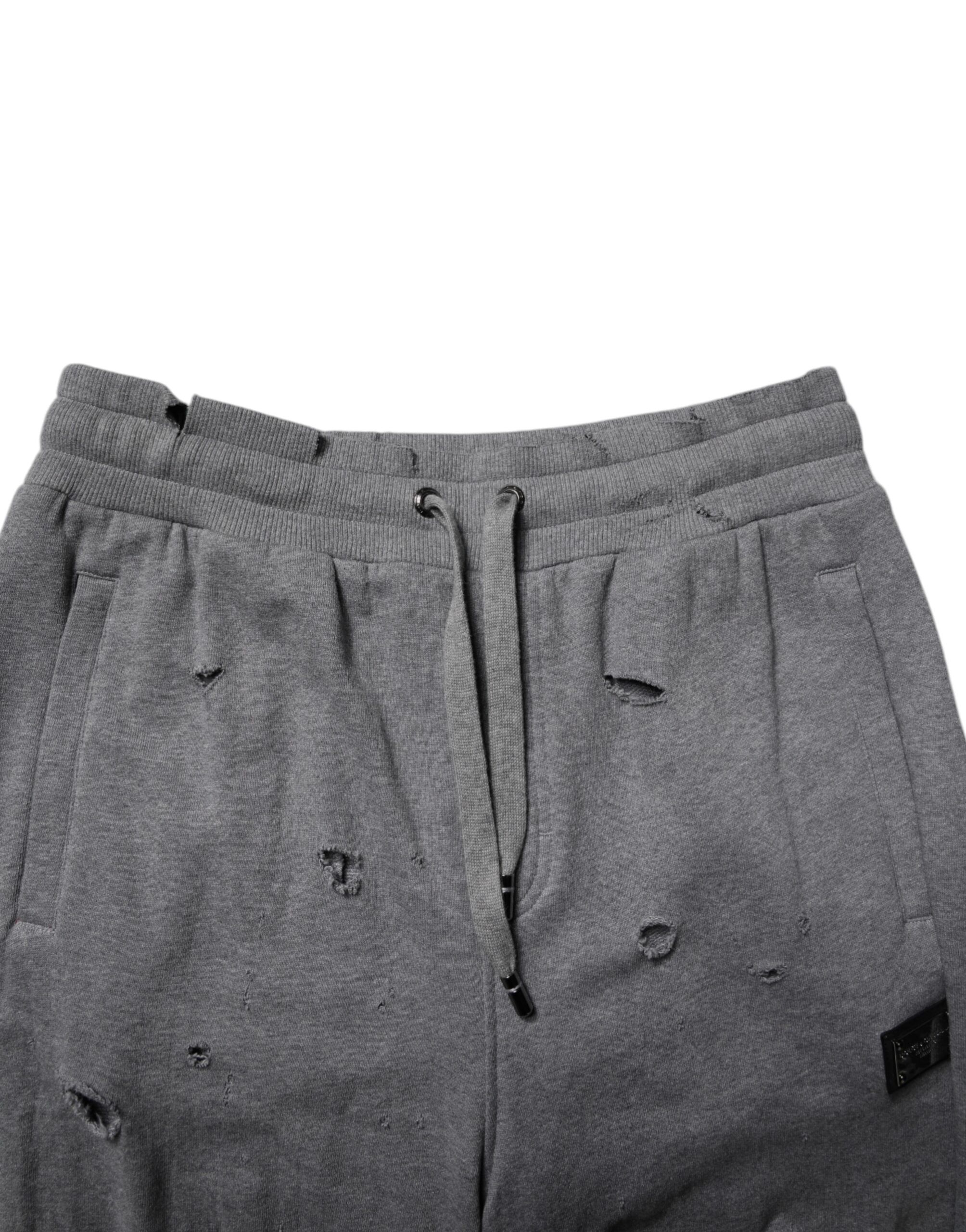 Cotton RipStyle Straight SweatMen's Men's Pants - Dolce & Gabbana - Modalova