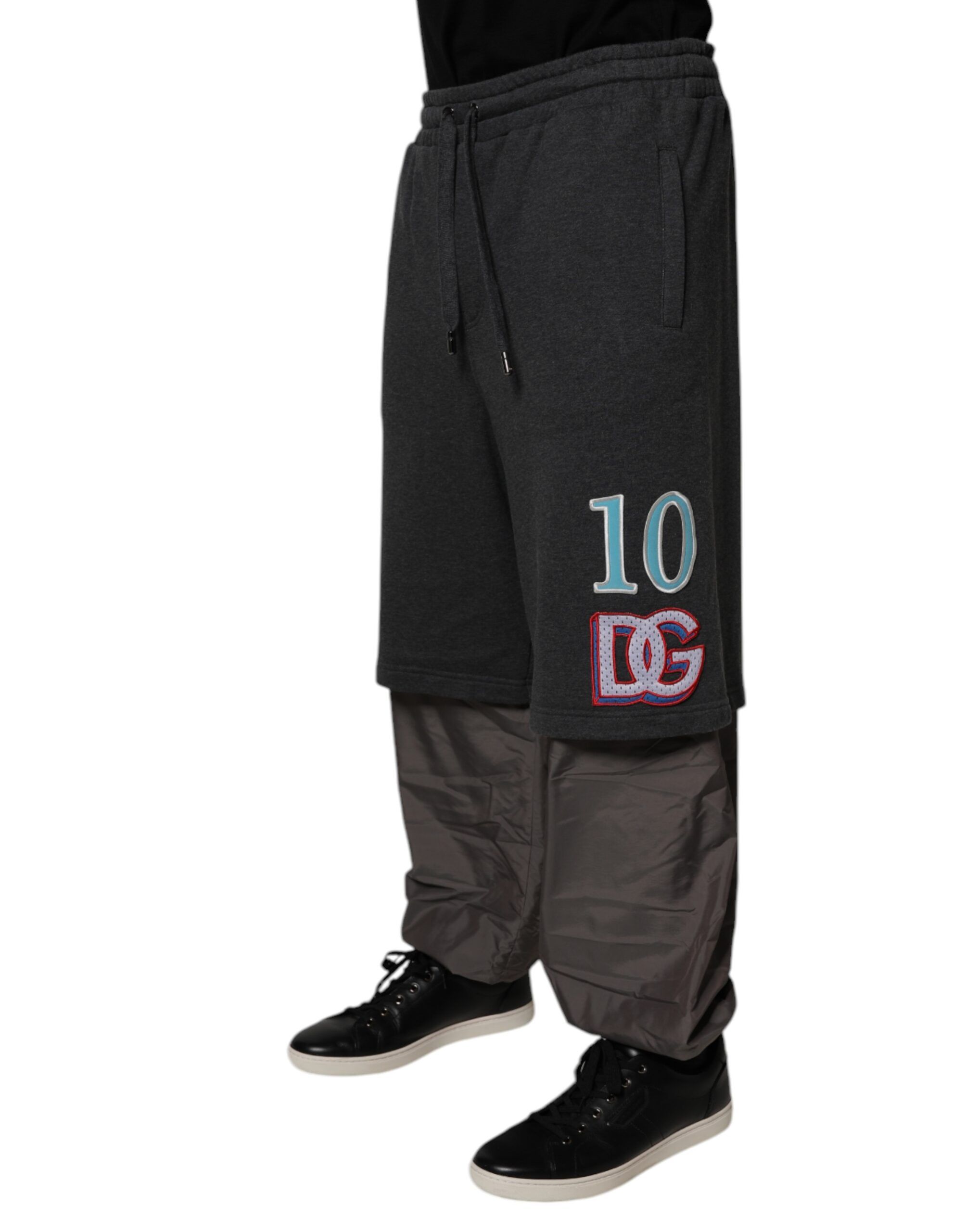 Cotton Layered Straight SweatMen's Men's Pants - Dolce & Gabbana - Modalova