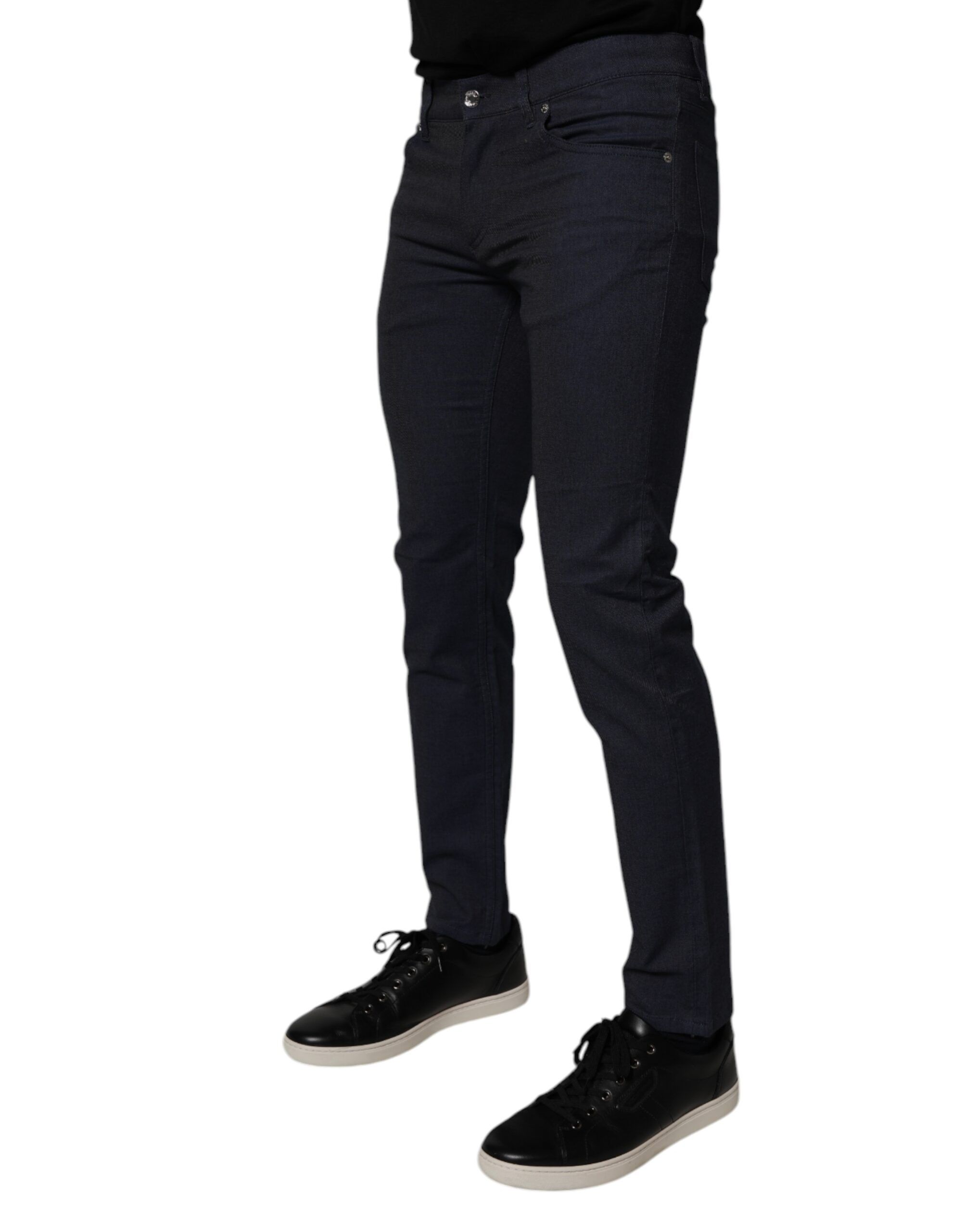 Dark Cotton Stretch Skinny Denim Men's Jeans - Dolce & Gabbana - Modalova