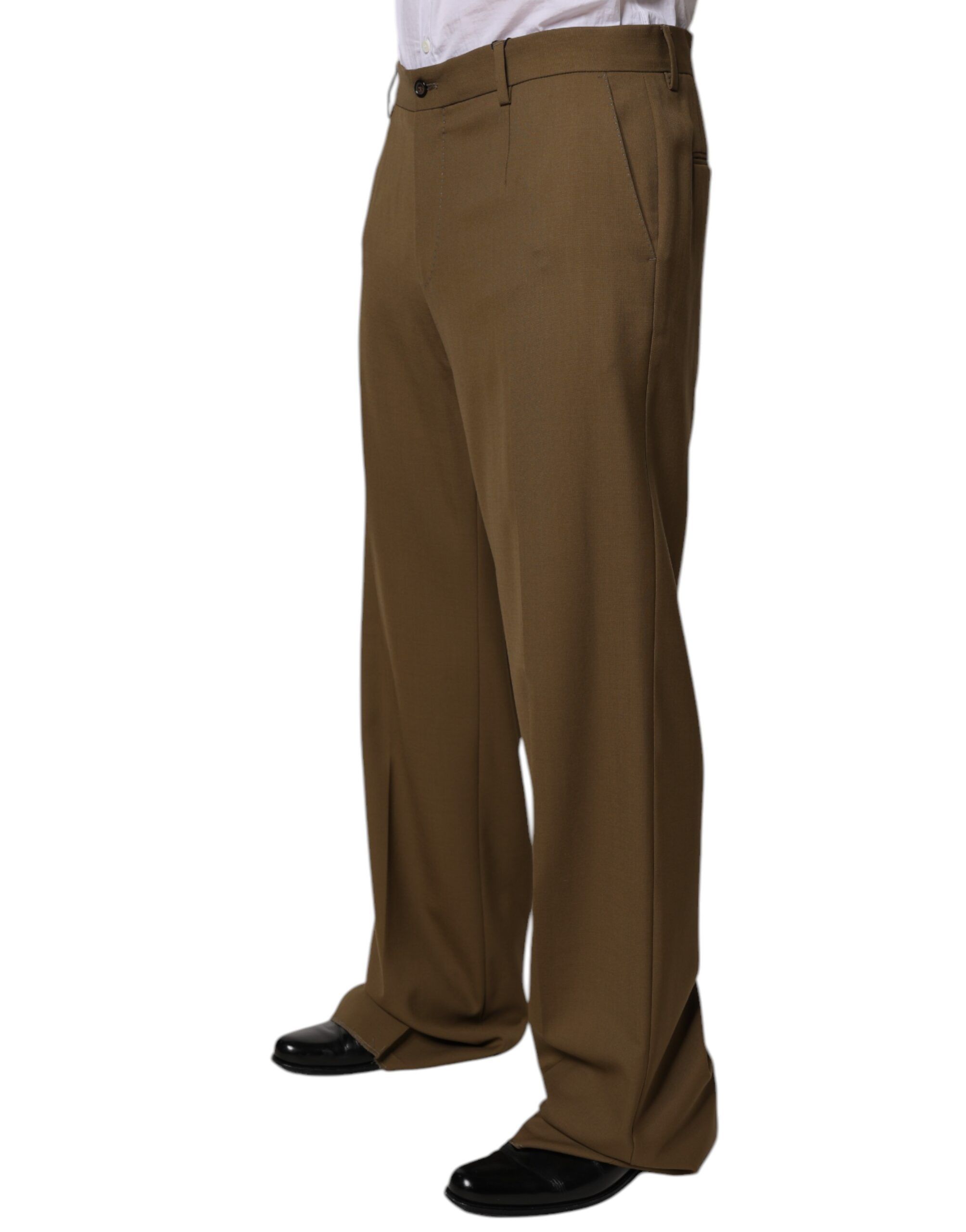 Wool Straight Formal Dress Men's Pants - Dolce & Gabbana - Modalova