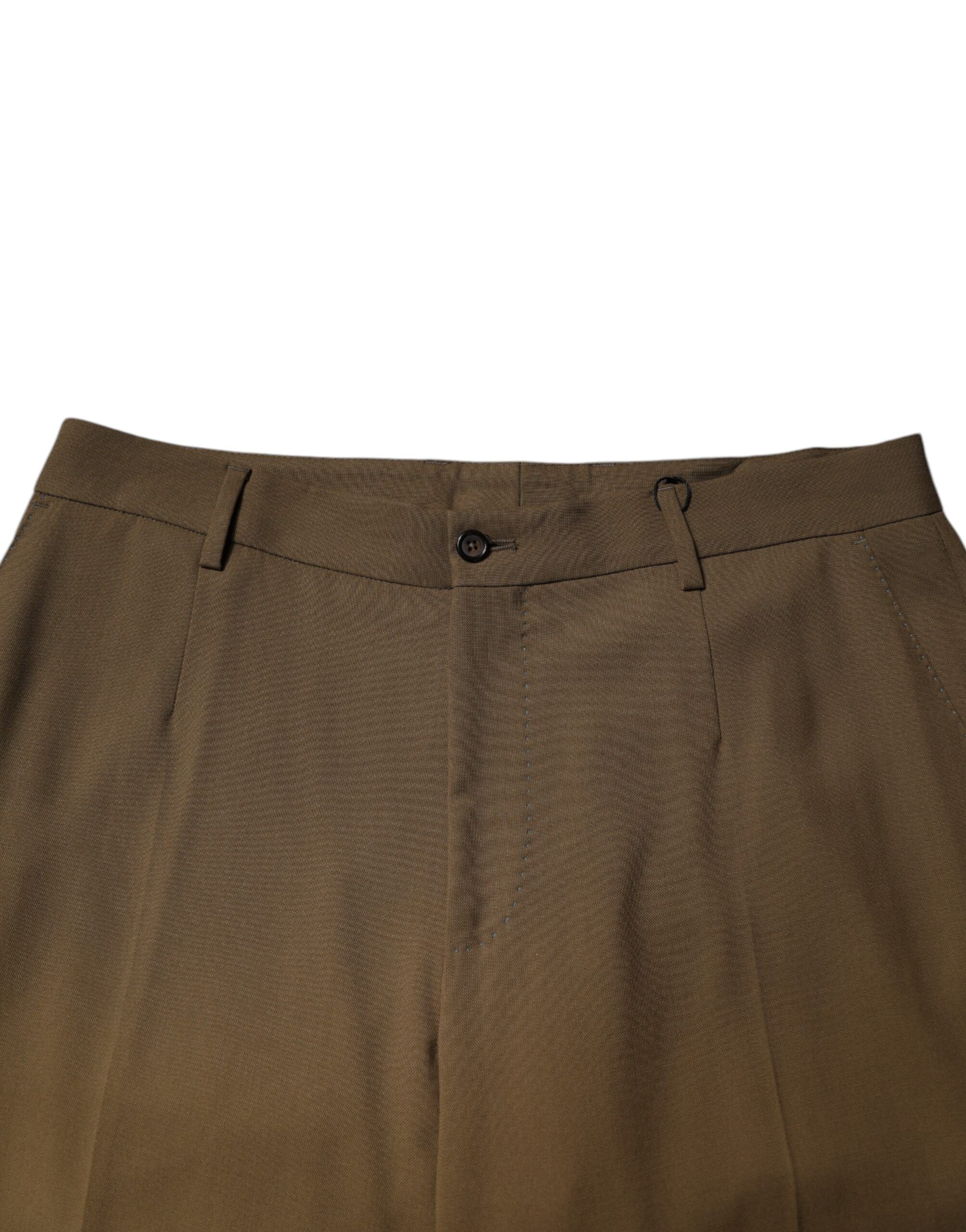 Wool Straight Formal Dress Men's Pants - Dolce & Gabbana - Modalova