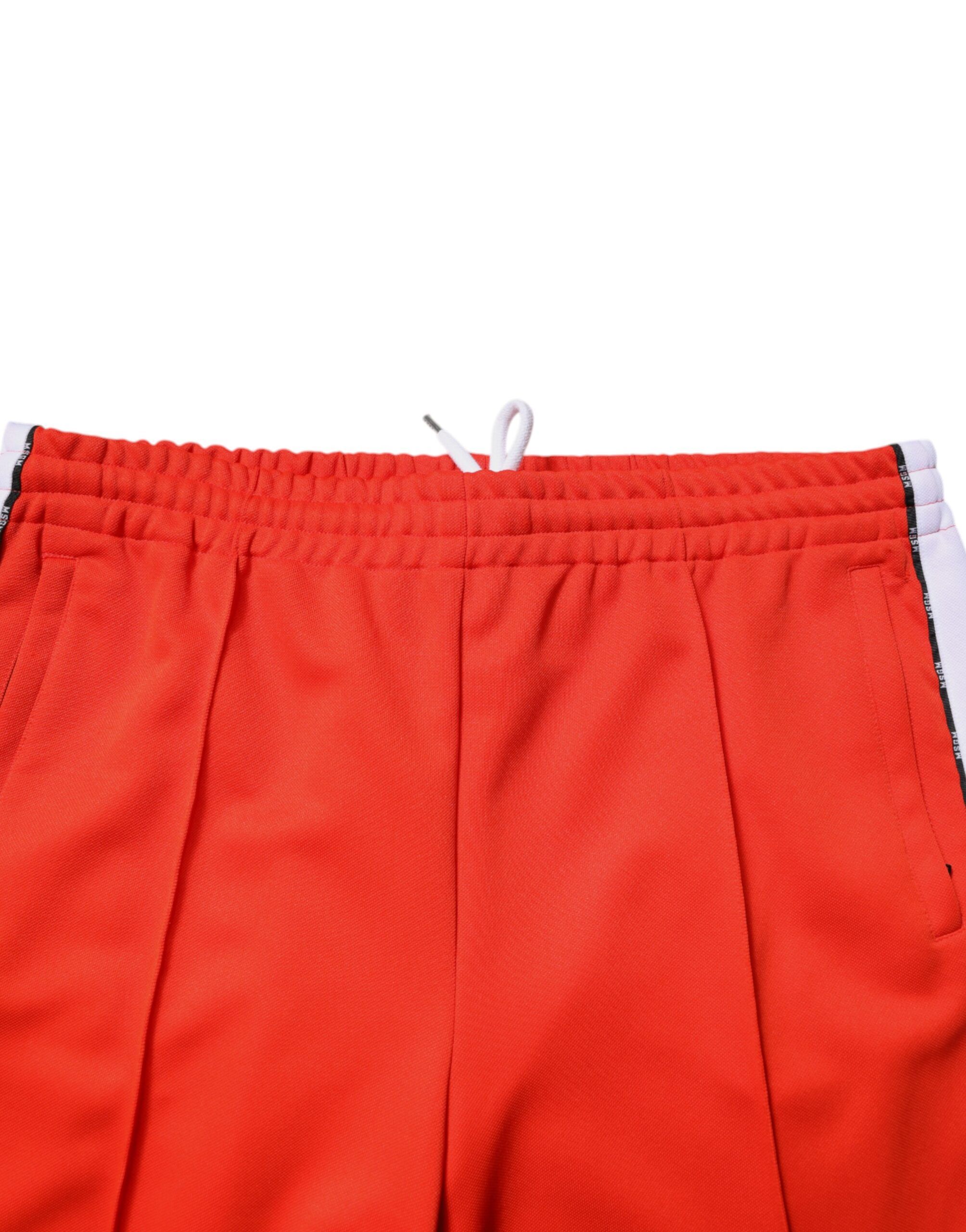 Red White Mid Waist Men Jogger SweatMen's Men's Pants (Pre-Owned) - MSGM - Modalova