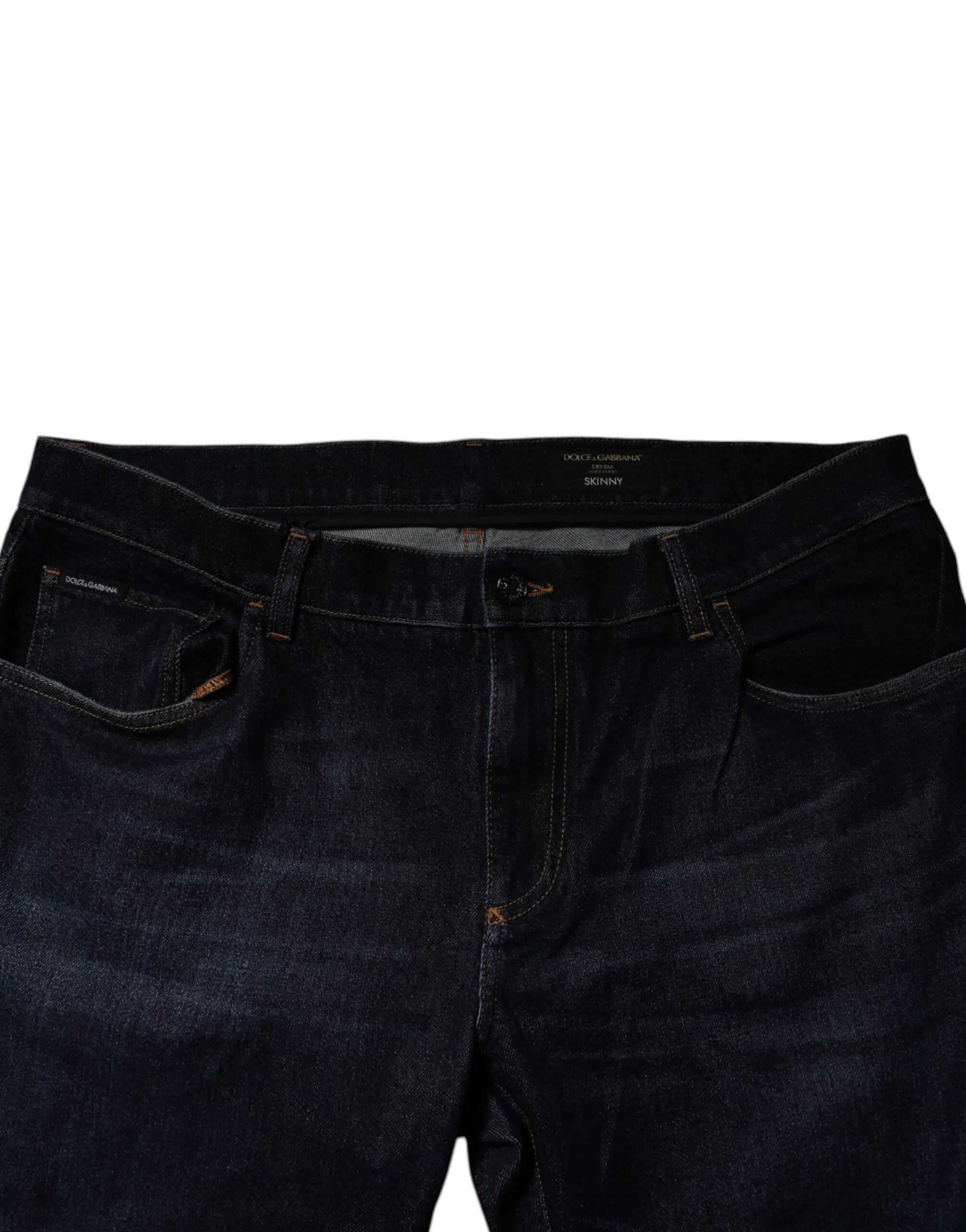 Dark Cotton Stretch Skinny Denim Men's Jeans - Dolce & Gabbana - Modalova