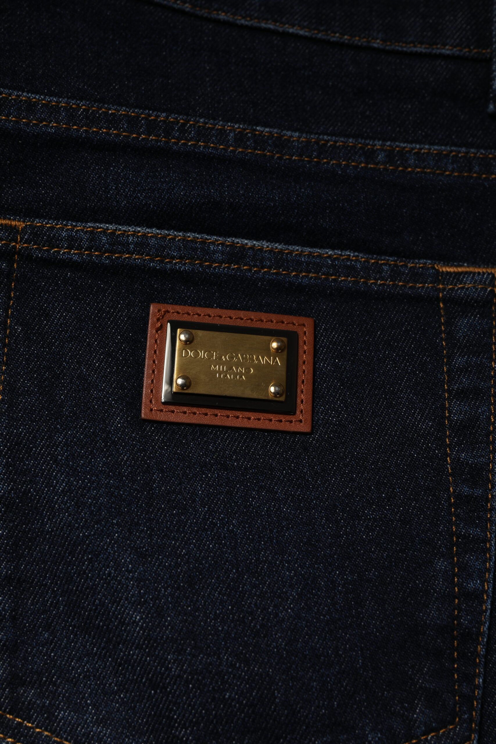 Dark Cotton Stretch Skinny Denim Men's Jeans - Dolce & Gabbana - Modalova