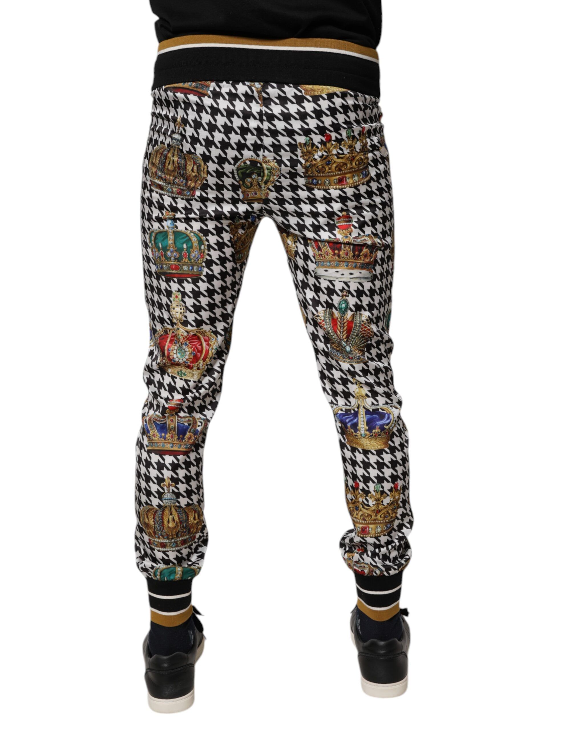 Houndstooth Crown Men SweatMen's Men's Pants - Dolce & Gabbana - Modalova
