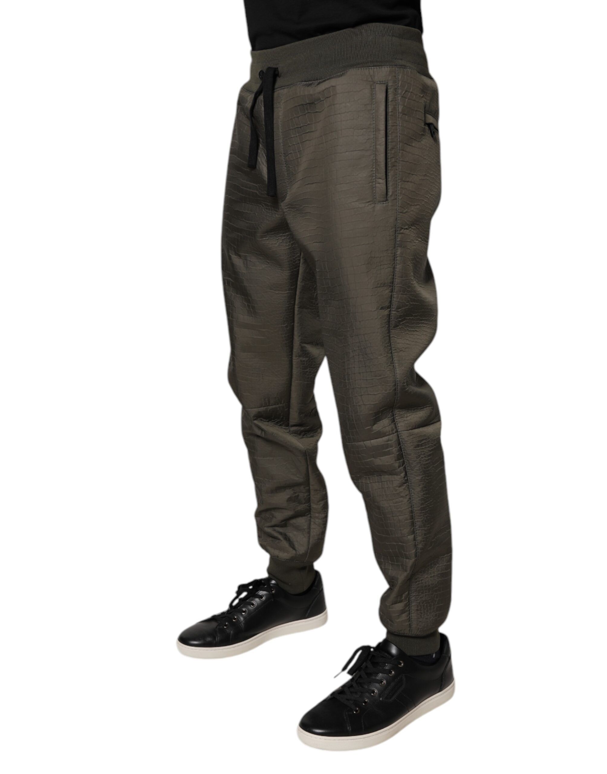 Lambskin Leather Men SweatMen's Men's Pants - Dolce & Gabbana - Modalova