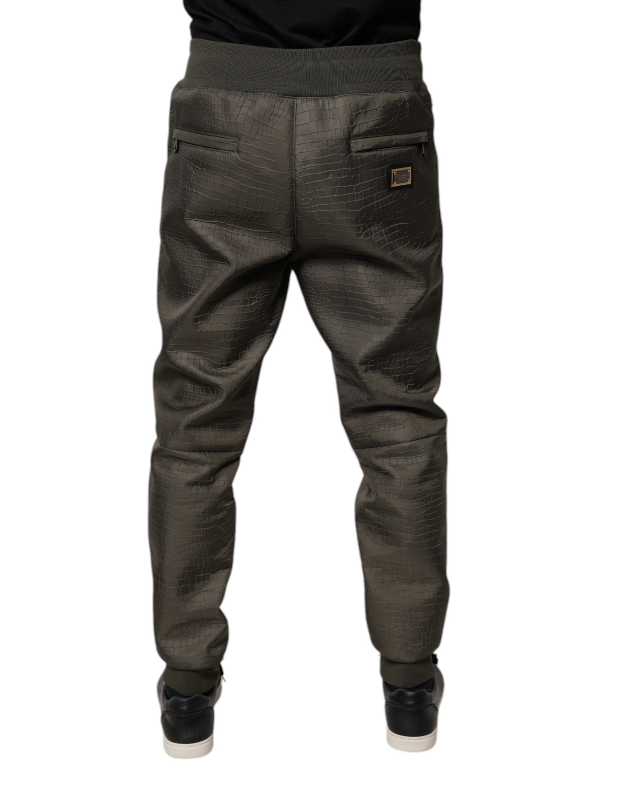 Lambskin Leather Men SweatMen's Men's Pants - Dolce & Gabbana - Modalova