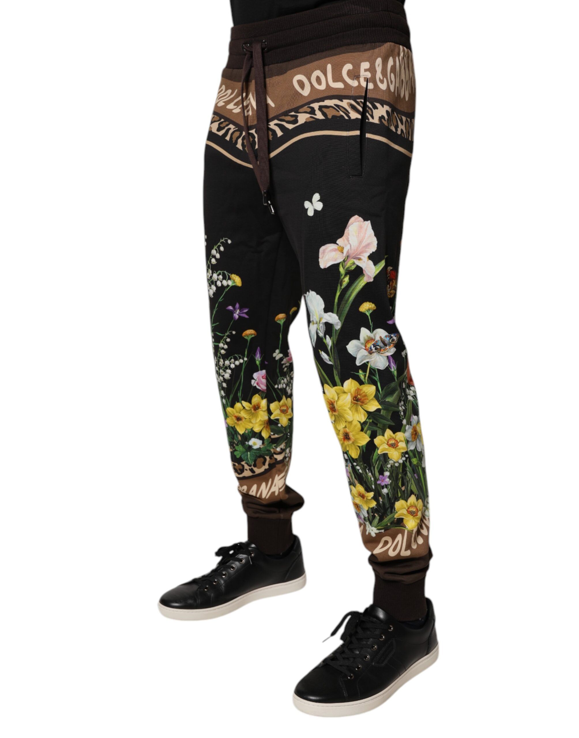 Floral Cotton Jogger SweatMen's Men's Pants - Dolce & Gabbana - Modalova