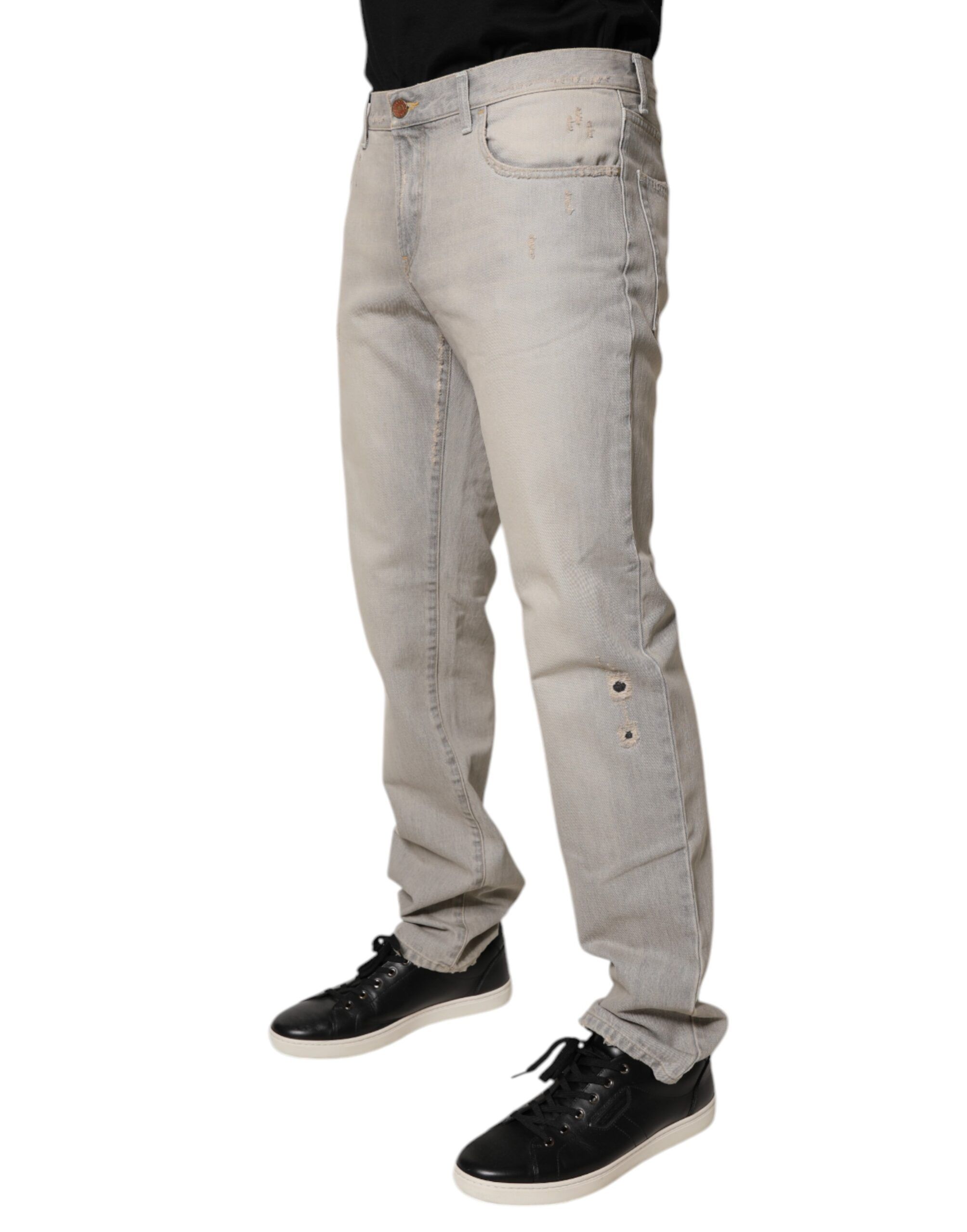 Light Cotton Skinny Denim Men's Jeans - Dolce & Gabbana - Modalova