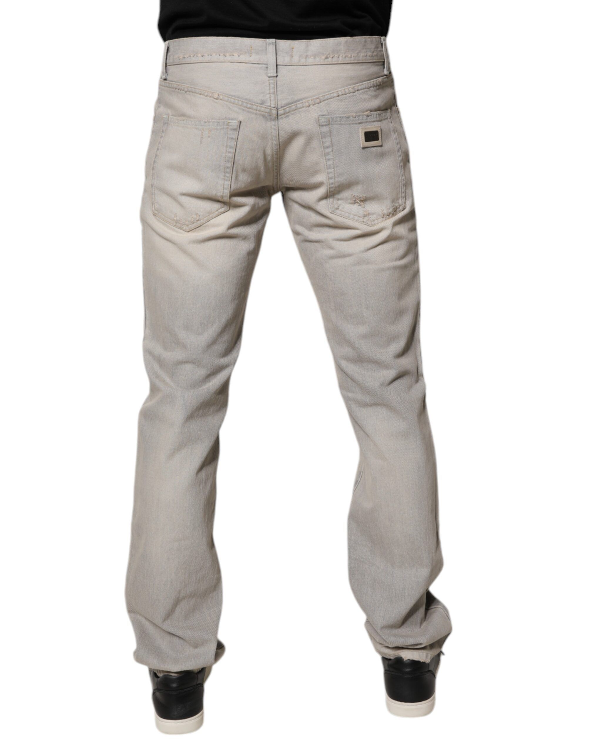 Light Cotton Skinny Denim Men's Jeans - Dolce & Gabbana - Modalova