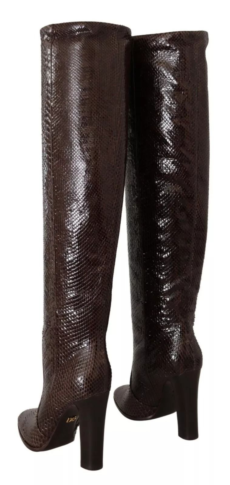Exotic Leather Heels High Boots Women's Shoes (Pre-Owned) - Dolce & Gabbana - Modalova