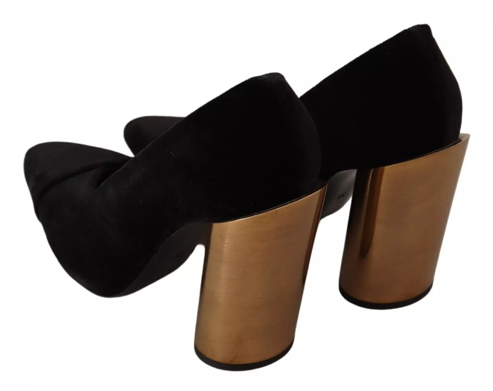Leather Suede Block Heels Pumps Women's Shoes (Pre-Owned) - Jil Sander - Modalova
