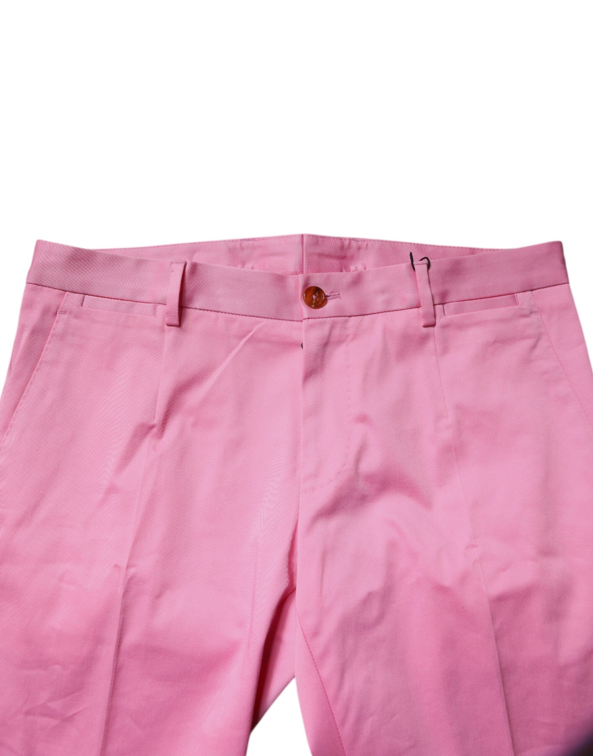 Cotton Slim Fit Men Dress Formal Men's Pants - Dolce & Gabbana - Modalova