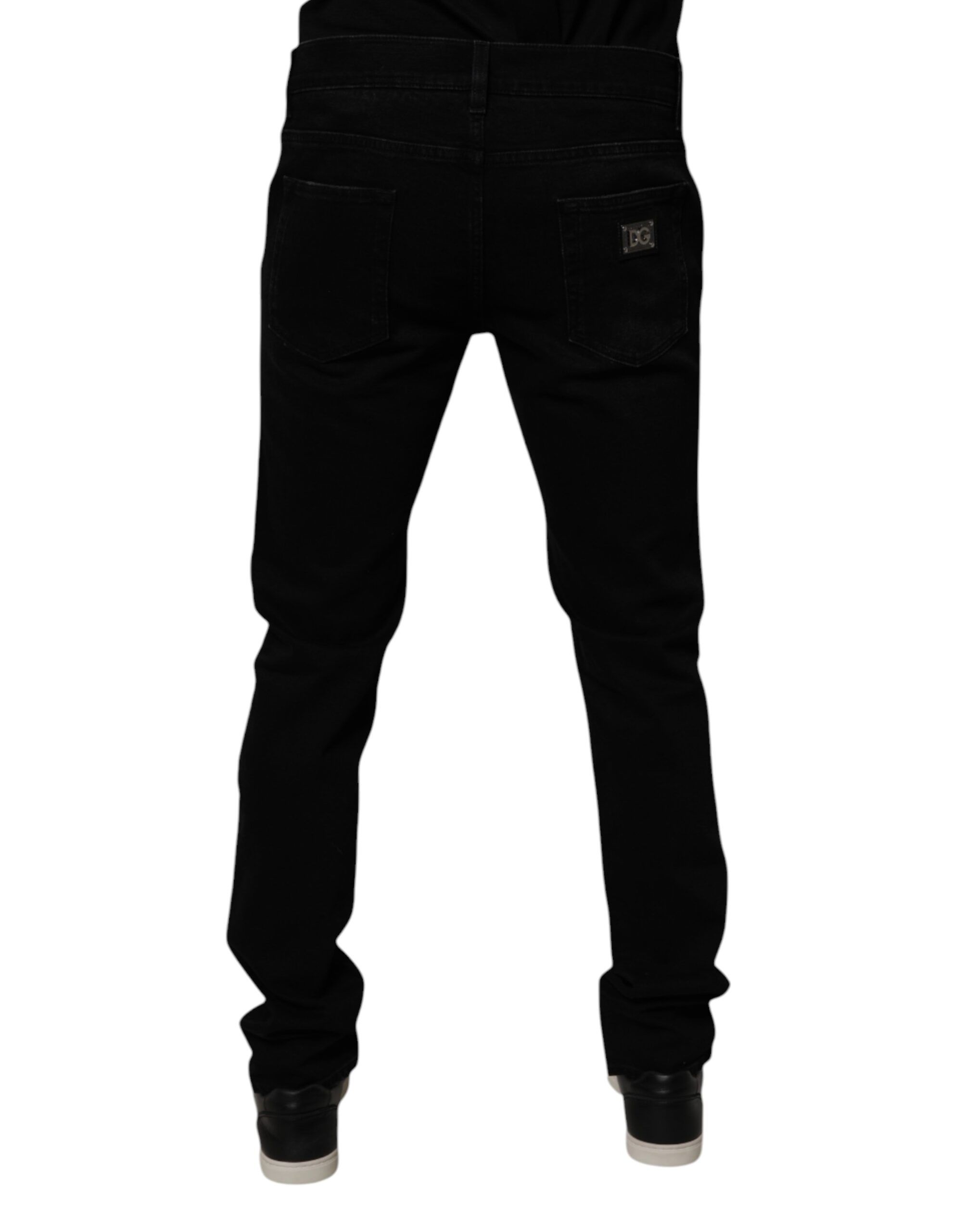 Cotton Tattered Skinny Men Denim Men's Jeans - Dolce & Gabbana - Modalova