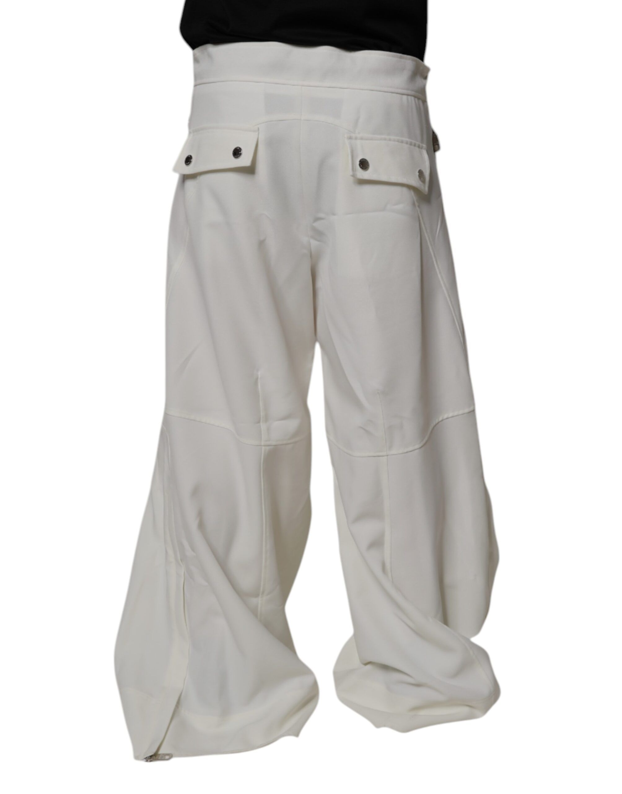 Mid Waist Wide Leg Men's Pants - Dolce & Gabbana - Modalova